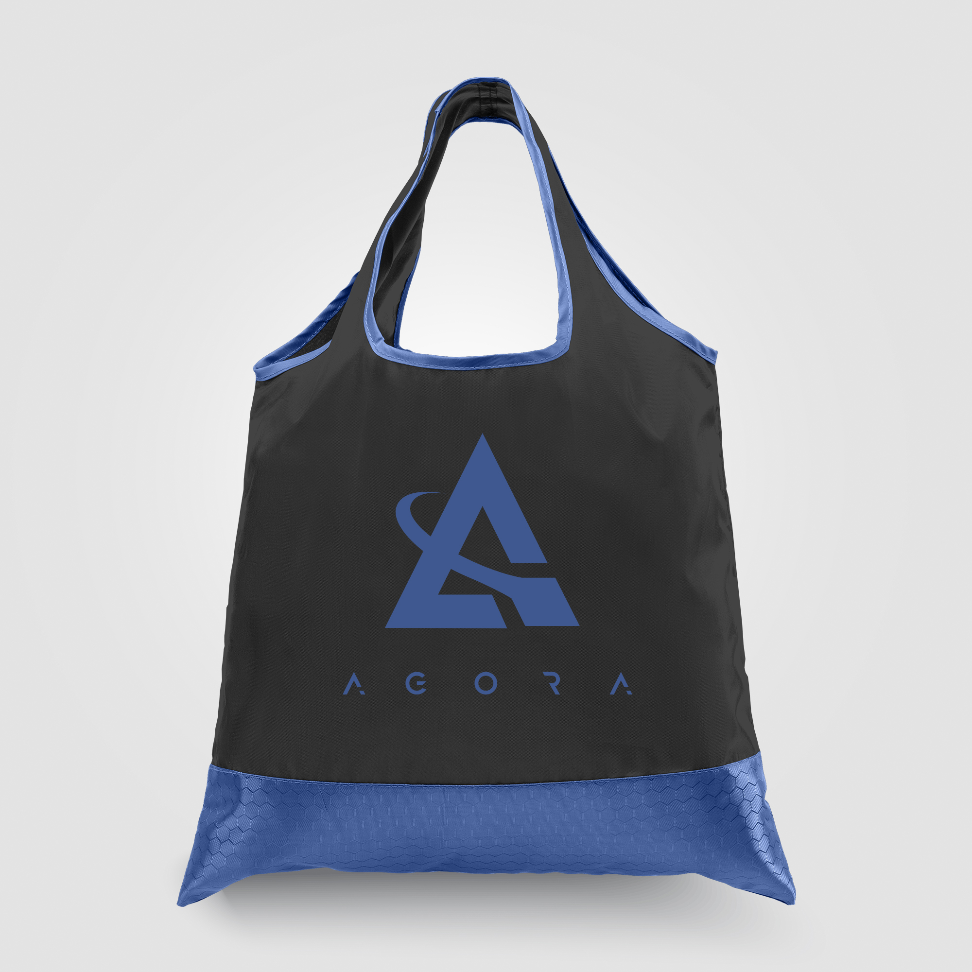 Zurich - Foldaway Shopping Tote Bag - 210D Polyester, 420D RipStop Trim 18