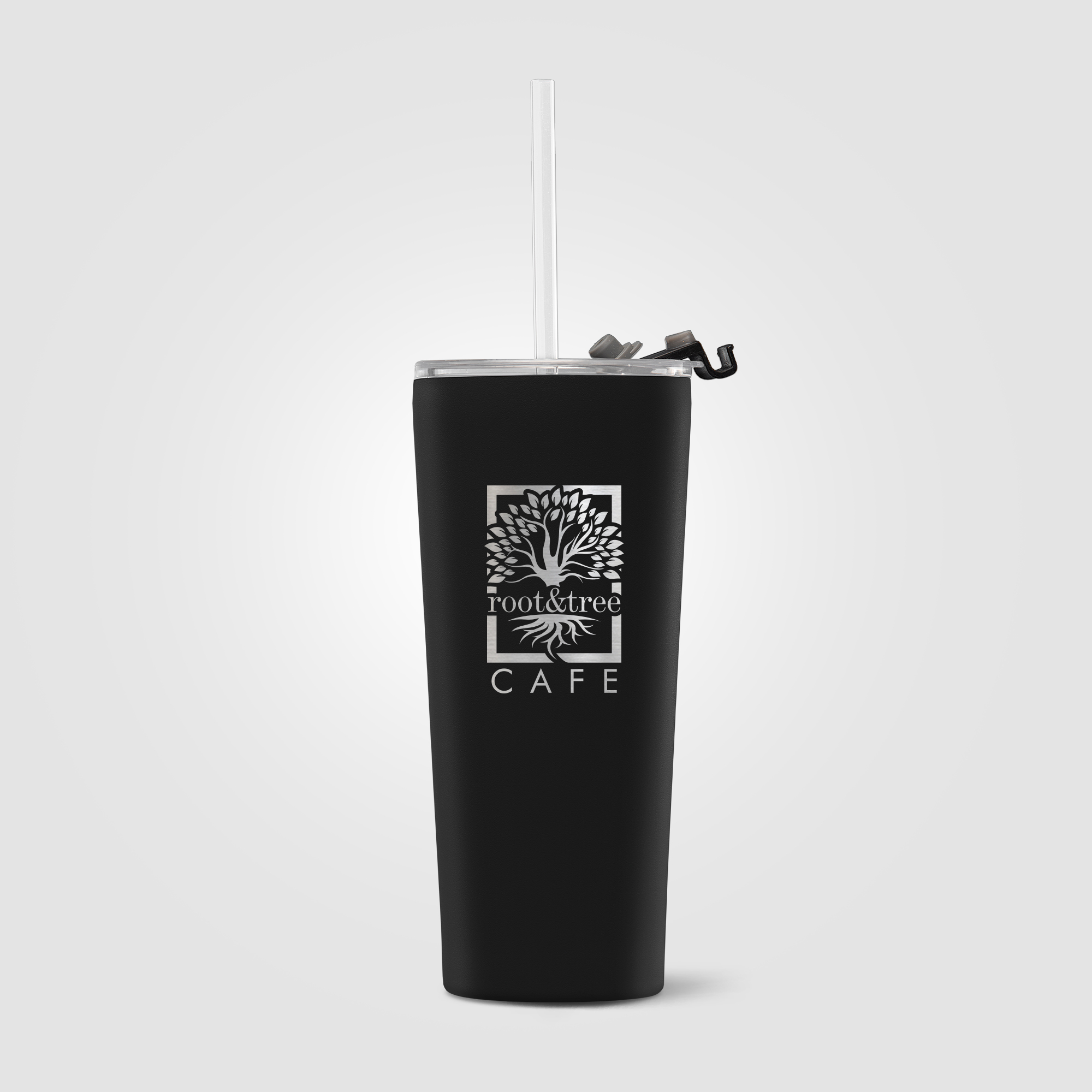 Excalibur - 21 oz. Double-Wall Stainless Tumbler with Straw​​ 9
