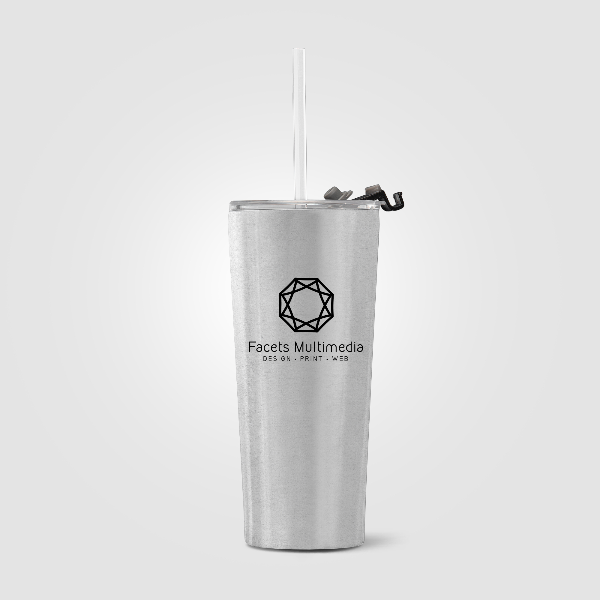 Excalibur - 21 oz. Double-Wall Stainless Tumbler with Straw​​ 36