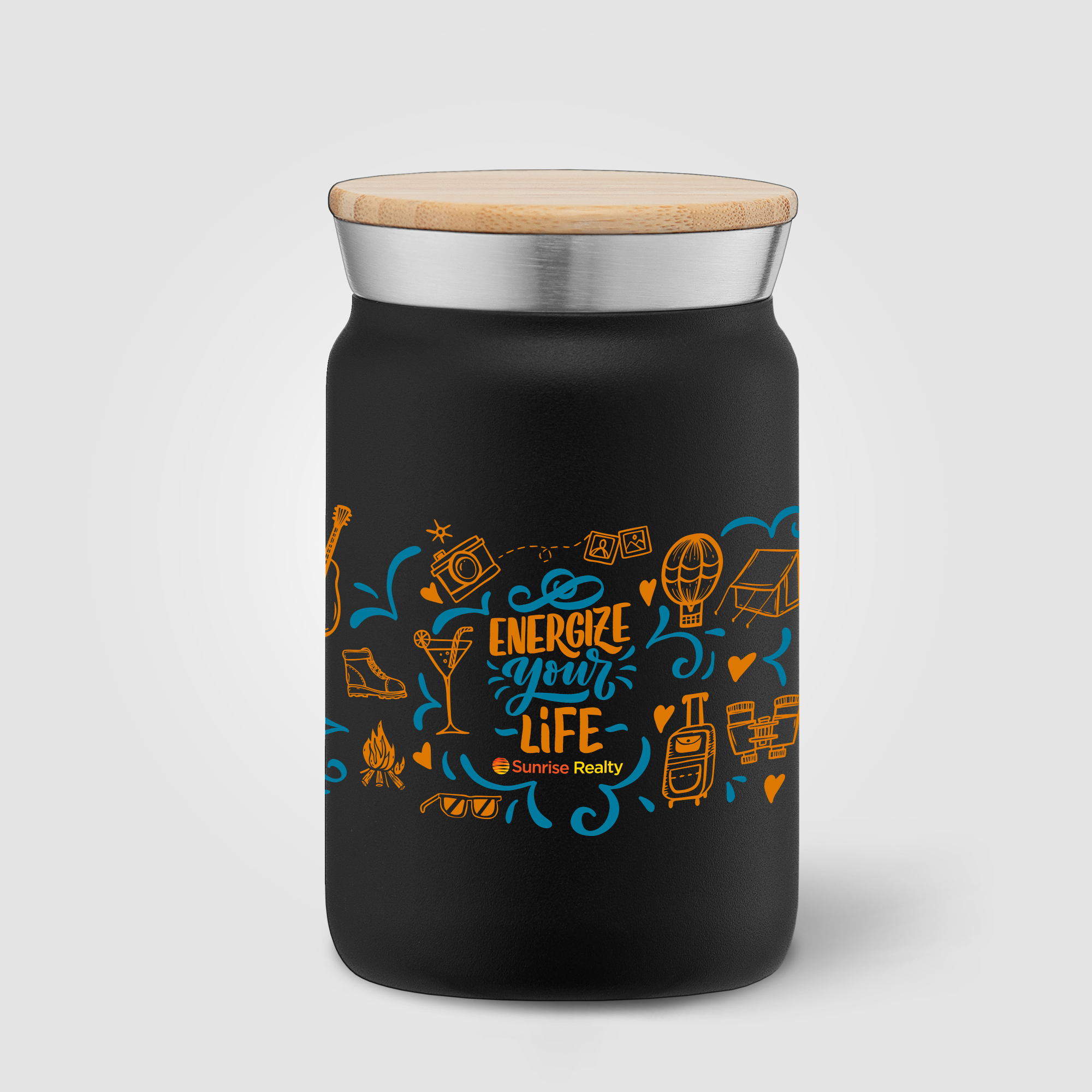 Nordic - 9 oz. Double Wall Copper-Lined Stainless Steel Tumbler with Bamboo Lid 38