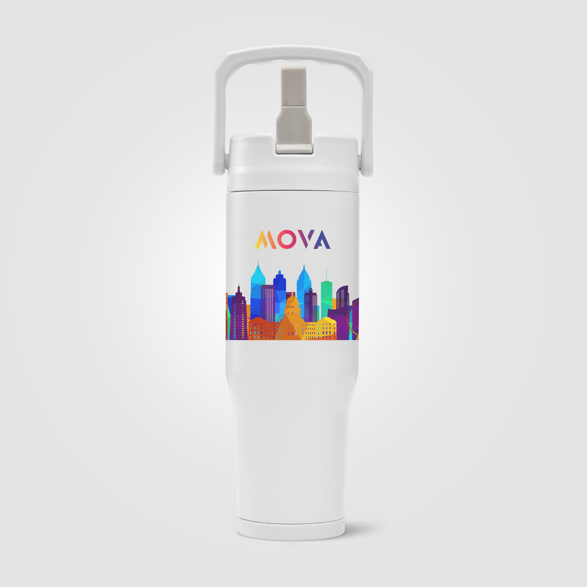 Polar Duo - 32 oz. Double-Wall Recycled Stainless Steel Tumbler with Storage Base 34
