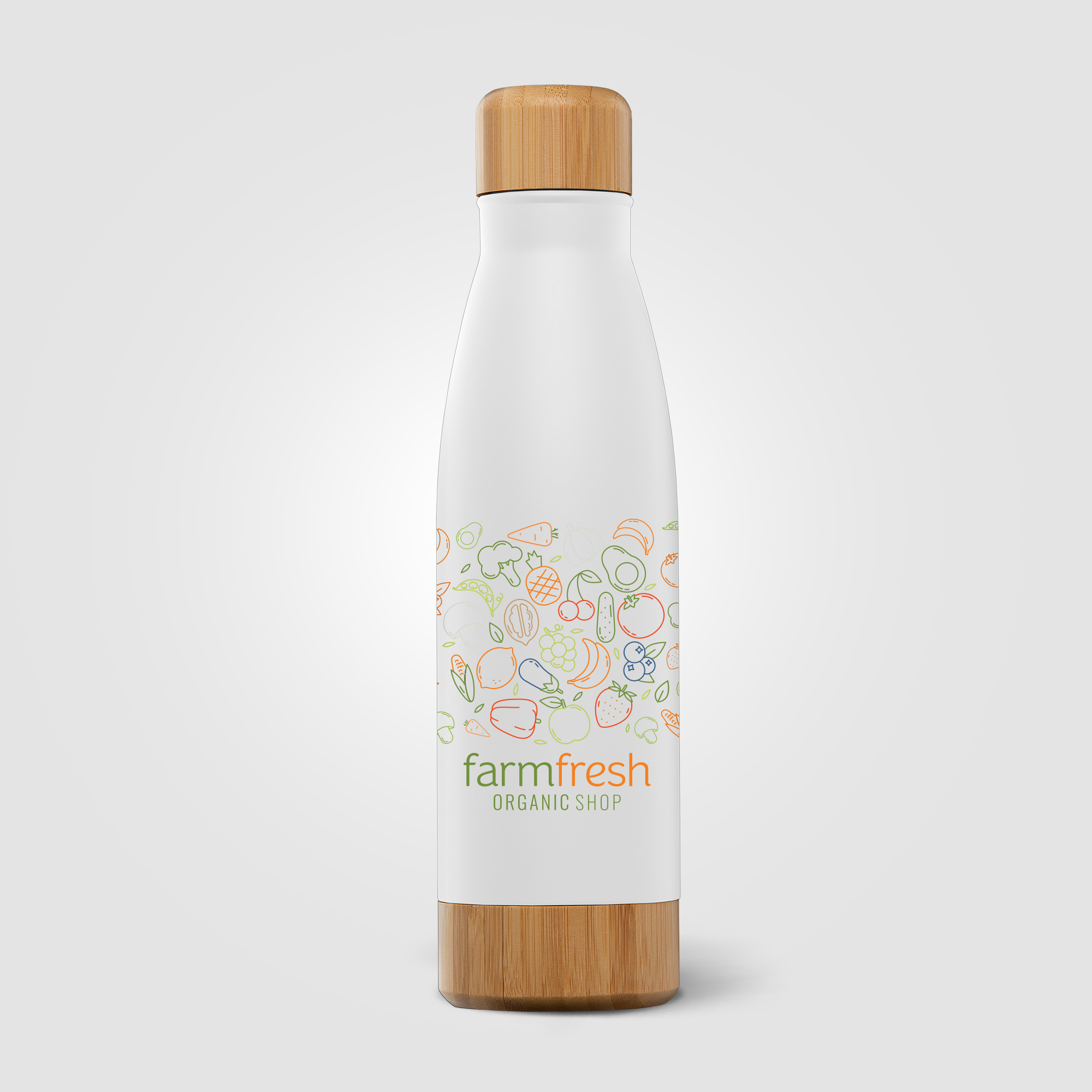 Ibiza Bamboo - 21 oz. Double-Wall Stainless Bottle 31