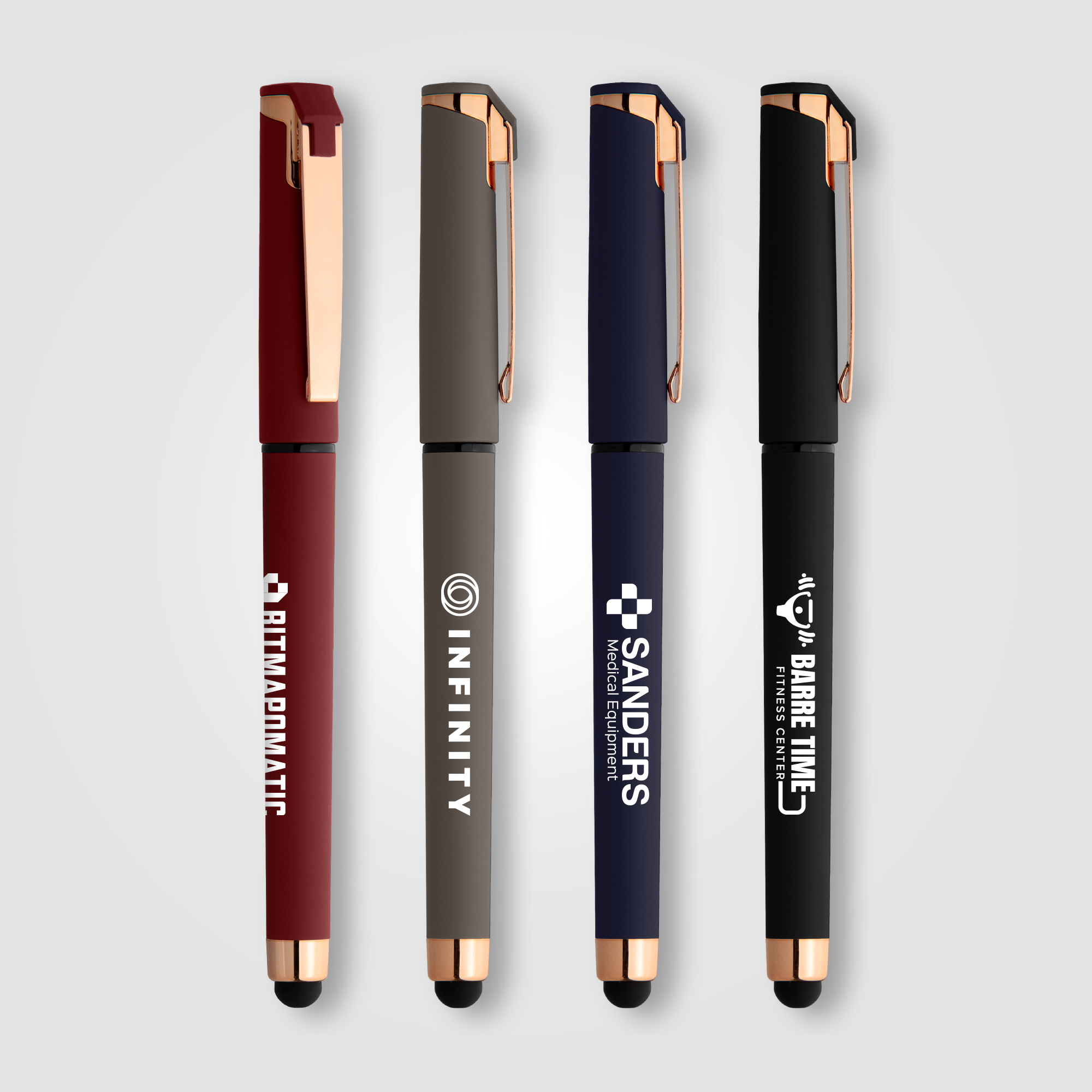 Islander Softy Rose Gold Gel Pen w/ Stylus 8