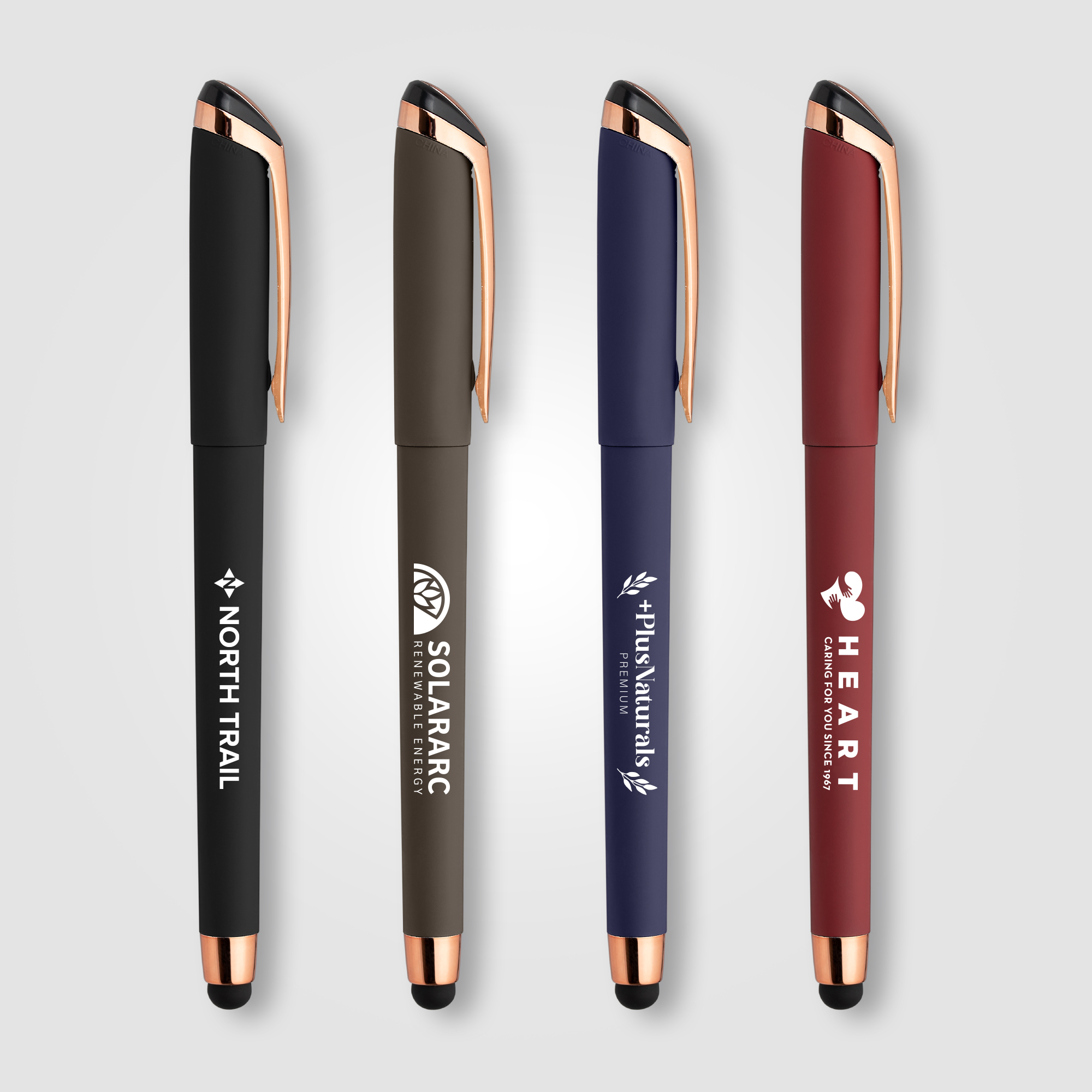 Gazelle Gel Softy Rose Gold Pen w/ Stylus 16