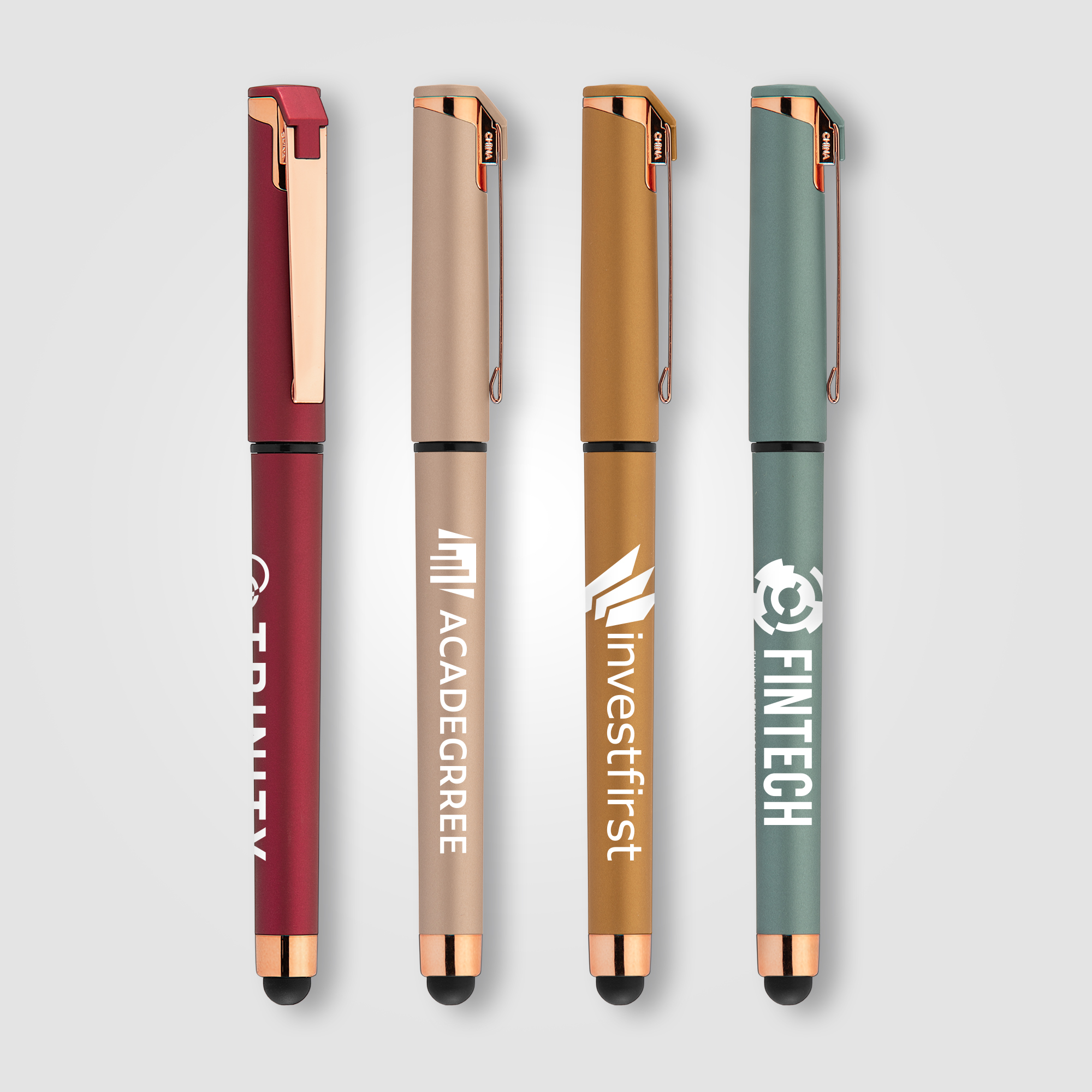 Islander Softy Rose Gold Metallic Designer Gel Pen w/ Stylus 24