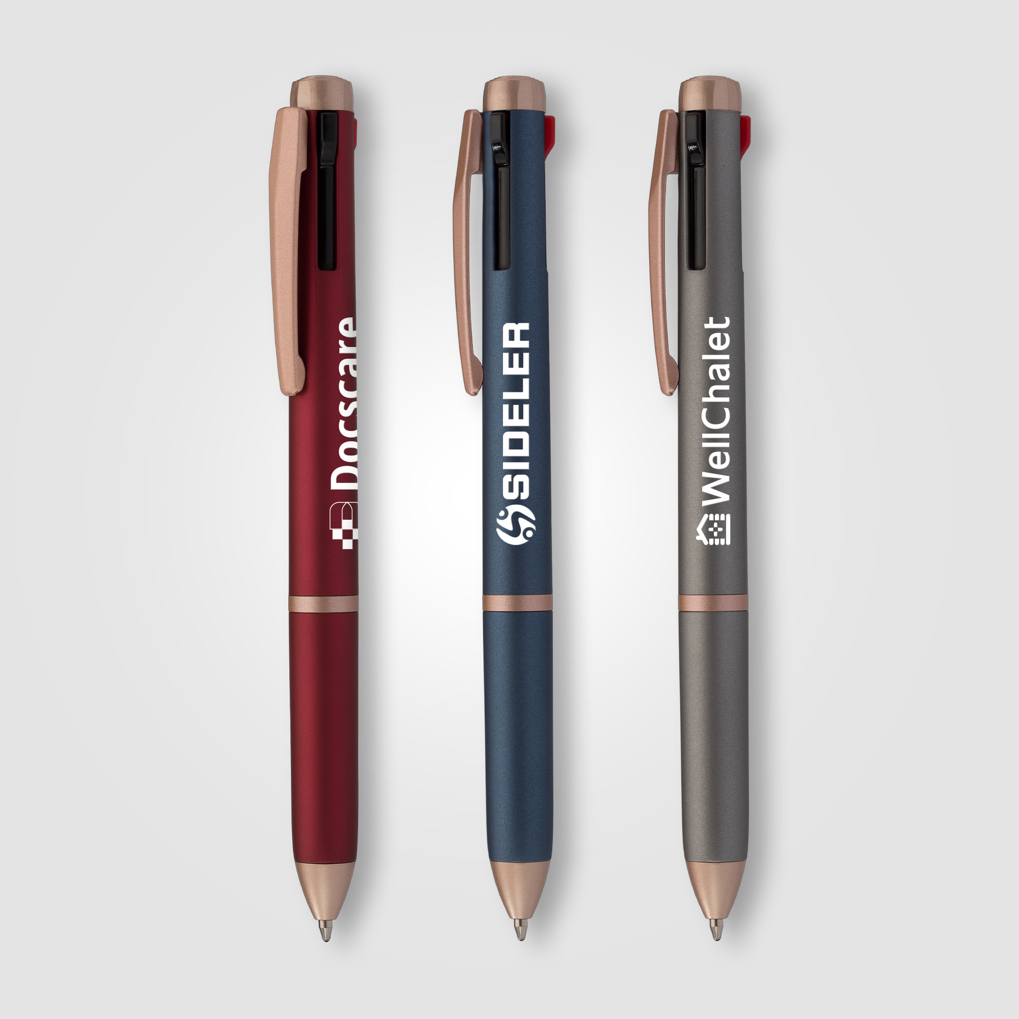 Trio Rose Gold Multi-Ink Pen 5