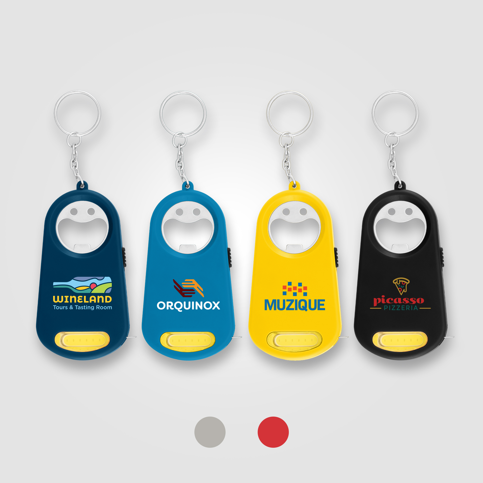 Casper LED Light, Bottle Opener, Keyring, Tape Measure