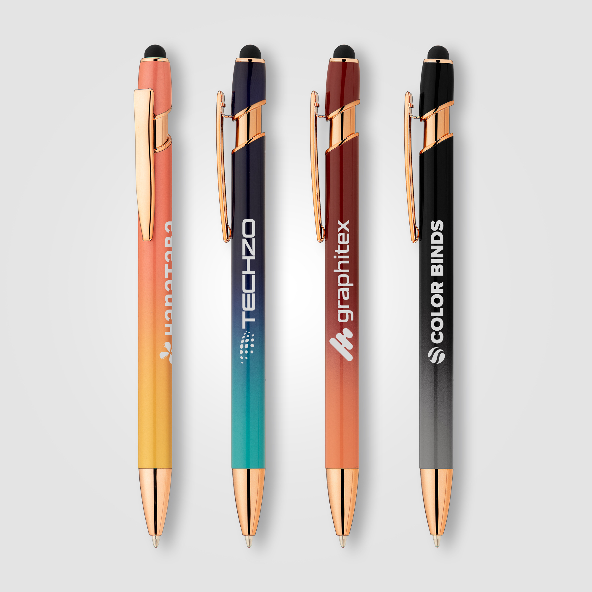 Ellipse Ombre Rose Gold Stylus Pen 2