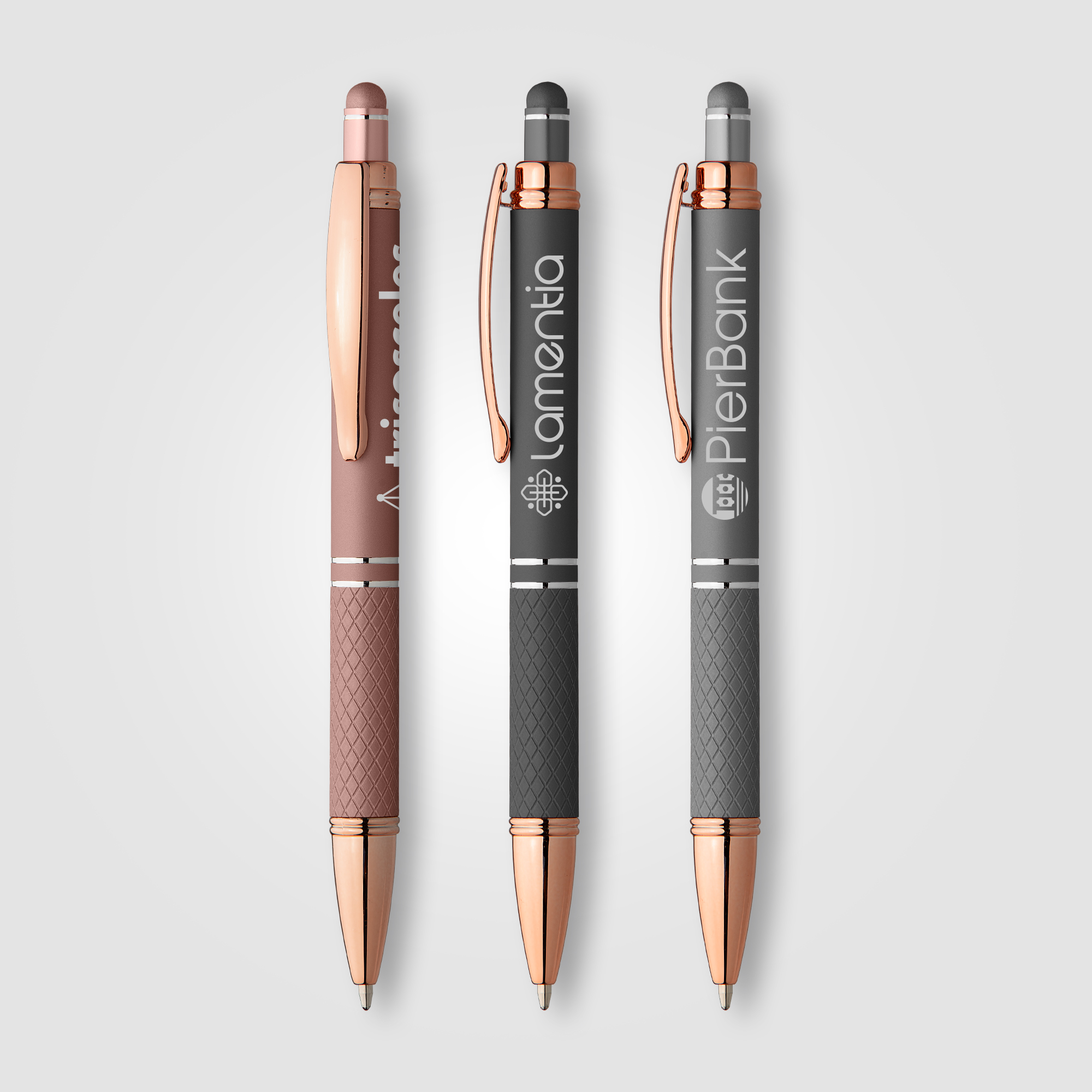 Phoenix Softy Rose Gold Gel Pen w/Stylus 2