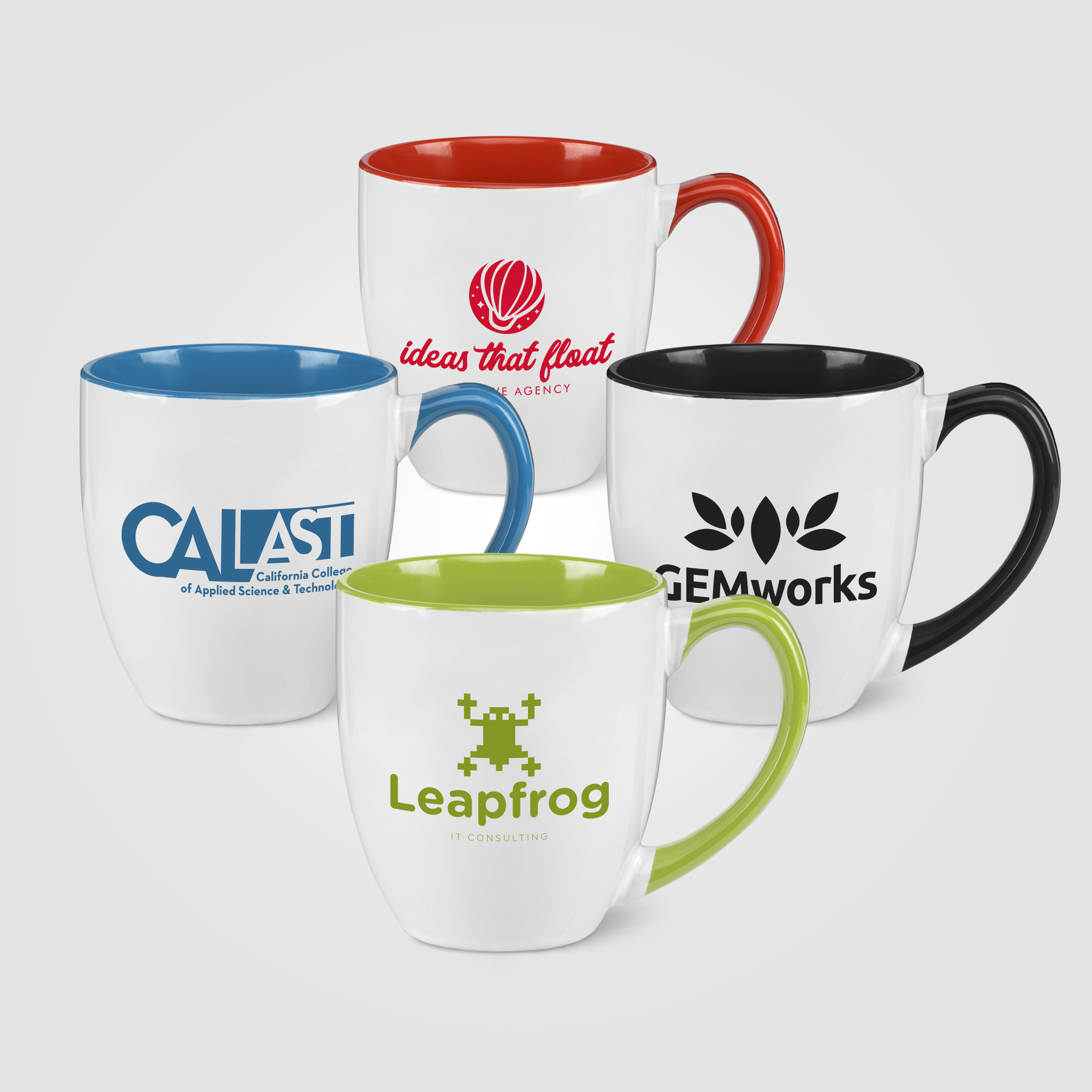 15 oz. Two-Tone Ceramic Bistro Mug 13