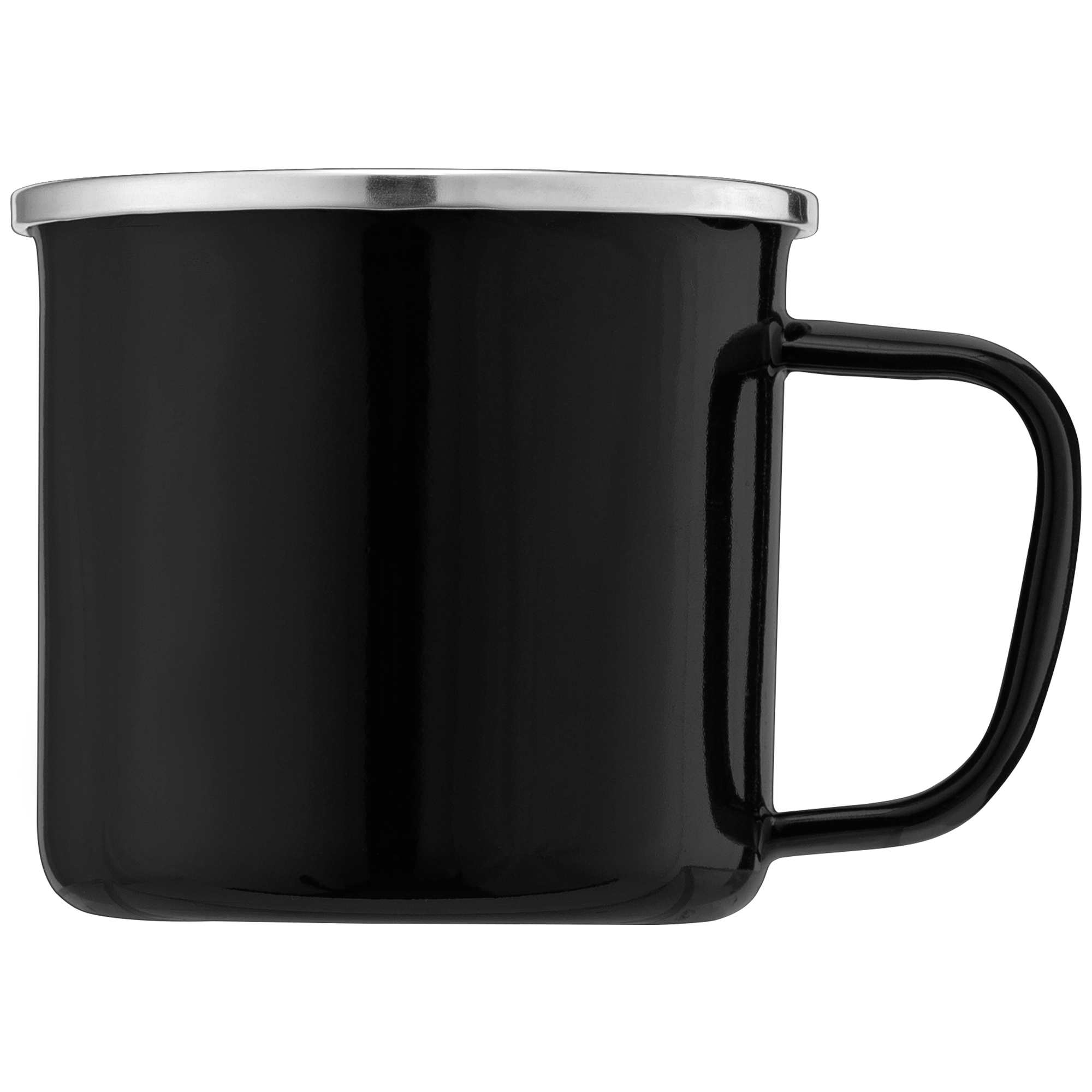 Wyoming - 385 ml Enamel-Coated Campfire Mug with Stainless Rim