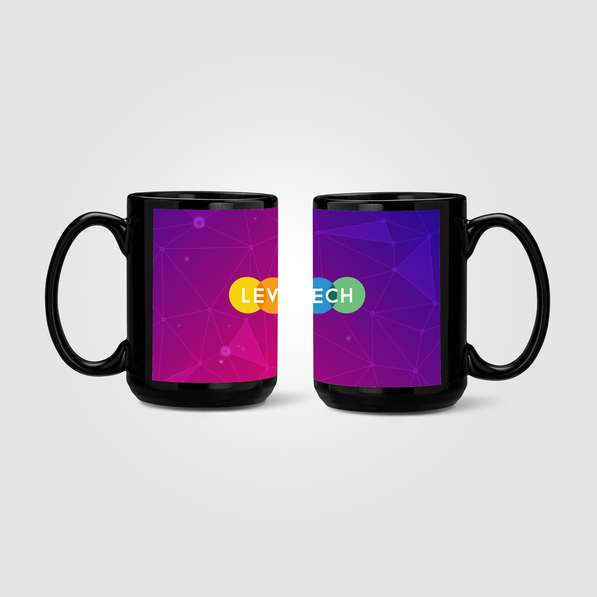 SimpliColor 15 oz. Black Ceramic Mug 2
