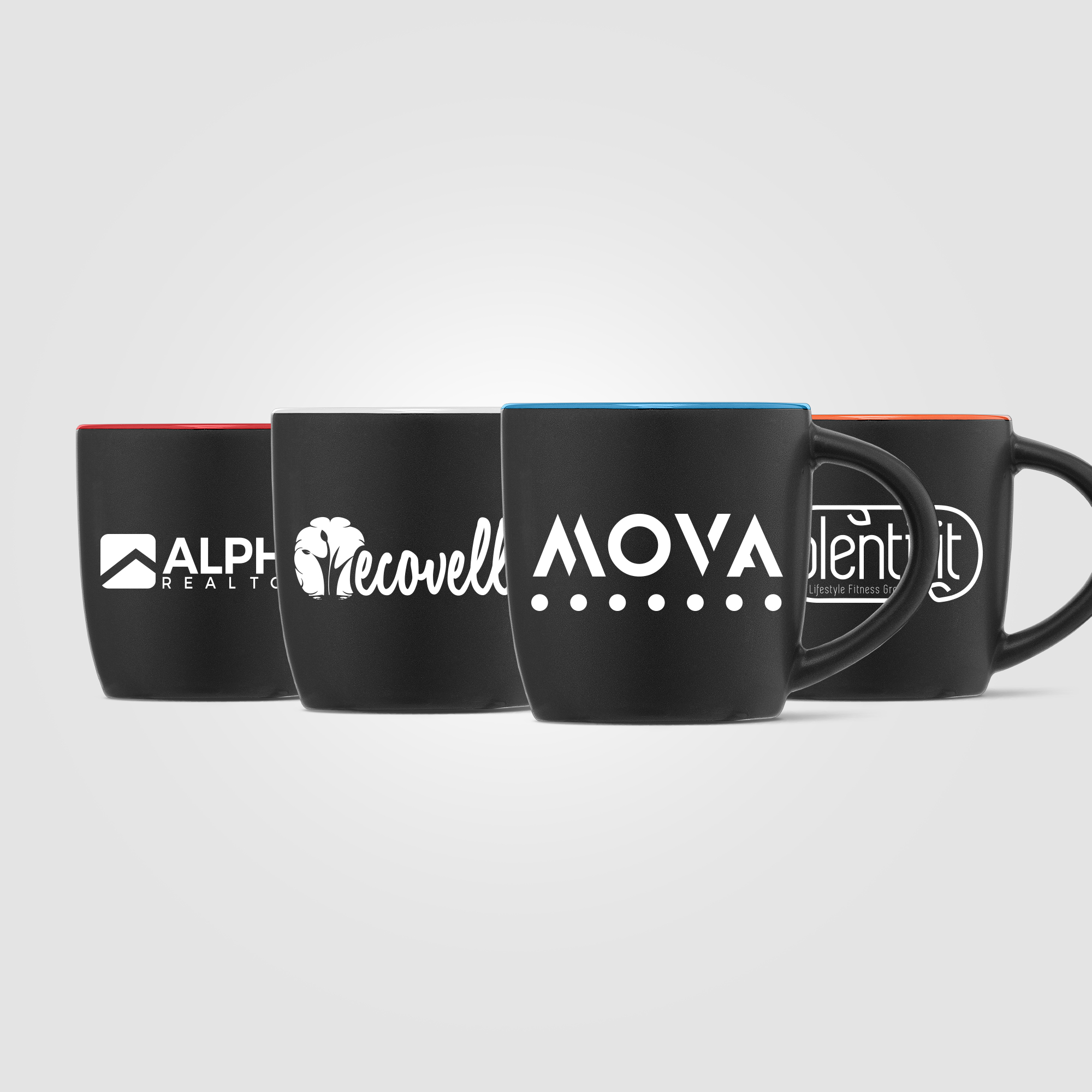 Zanzibar Ceramic ColorPop Black Mug – 12 oz. 16