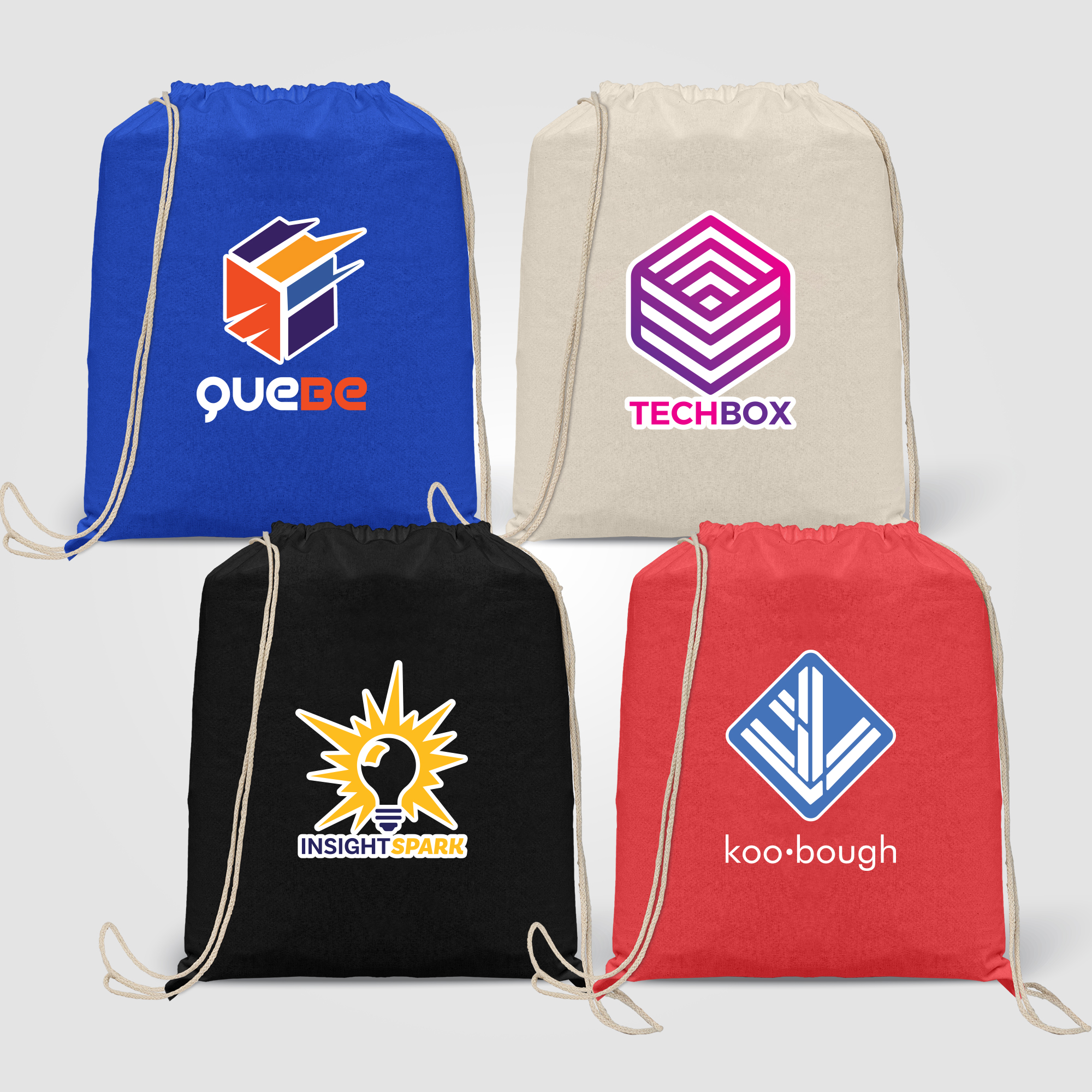 Java - 5 oz. Cotton Drawstring Backpack