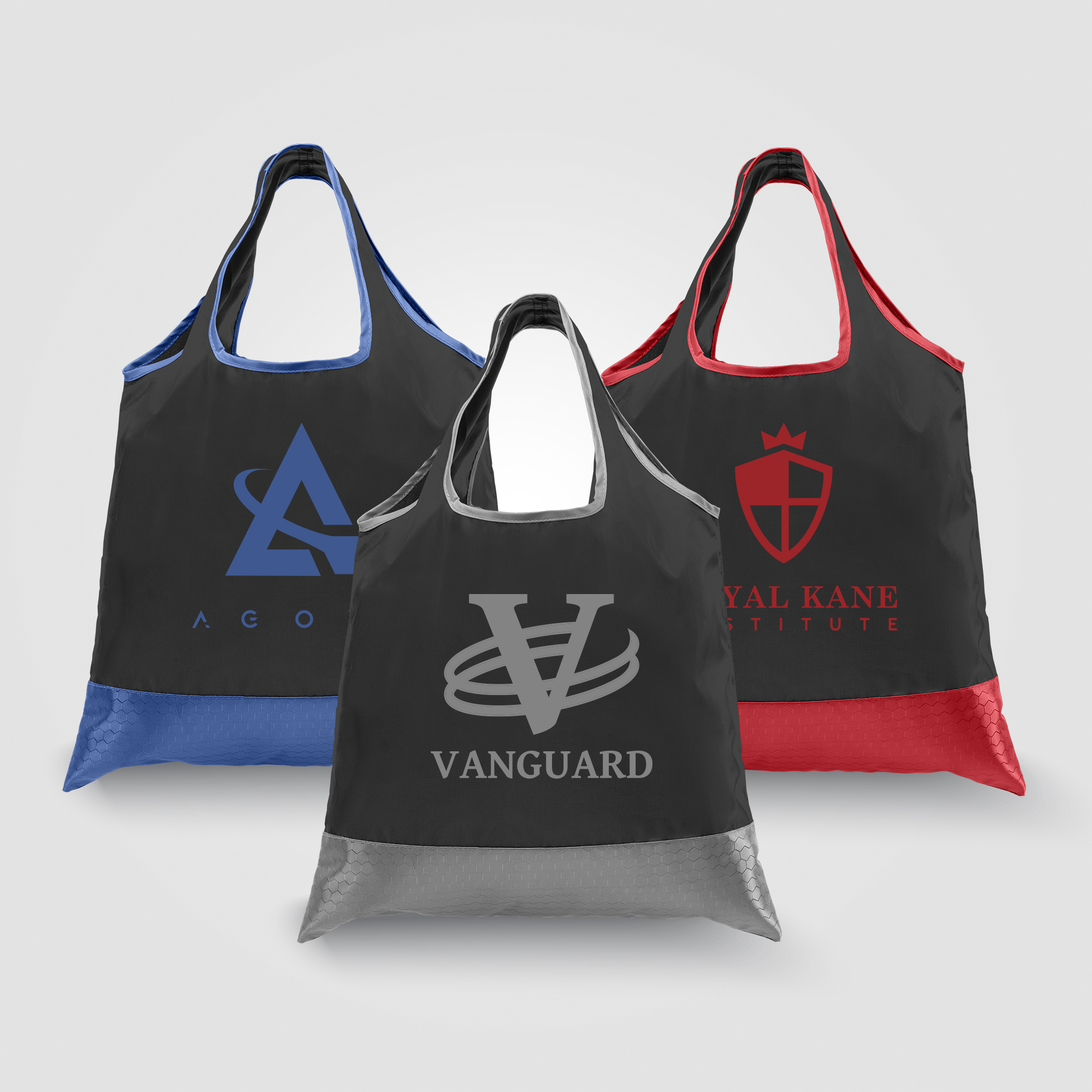 Zurich - Foldaway Shopping Tote Bag - 210D Polyester, 420D RipStop Trim 16