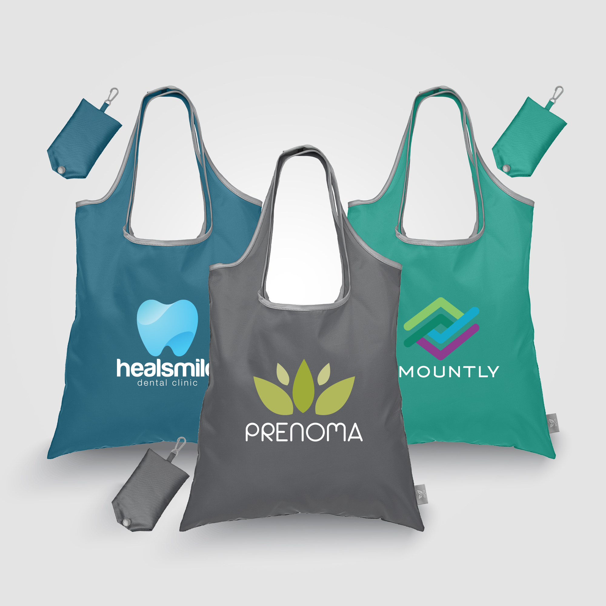 Santorini RPET - Recycled Foldaway Shopping Tote Bag 23