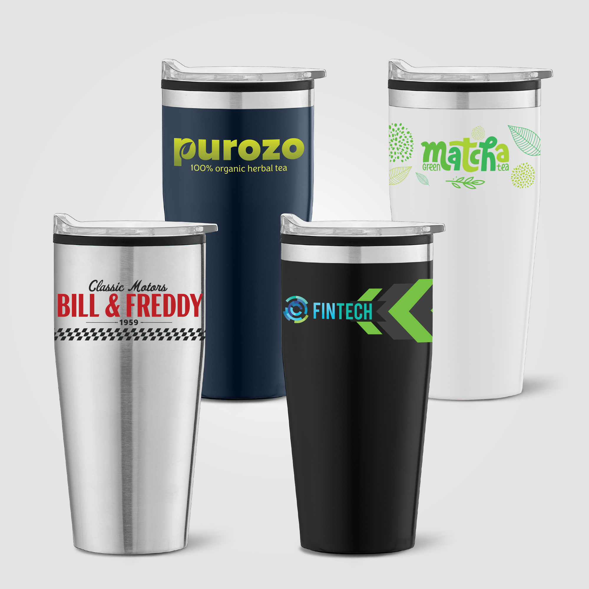 Jasper - 18 oz. Stainless Steel Tumbler with Plastic Interior