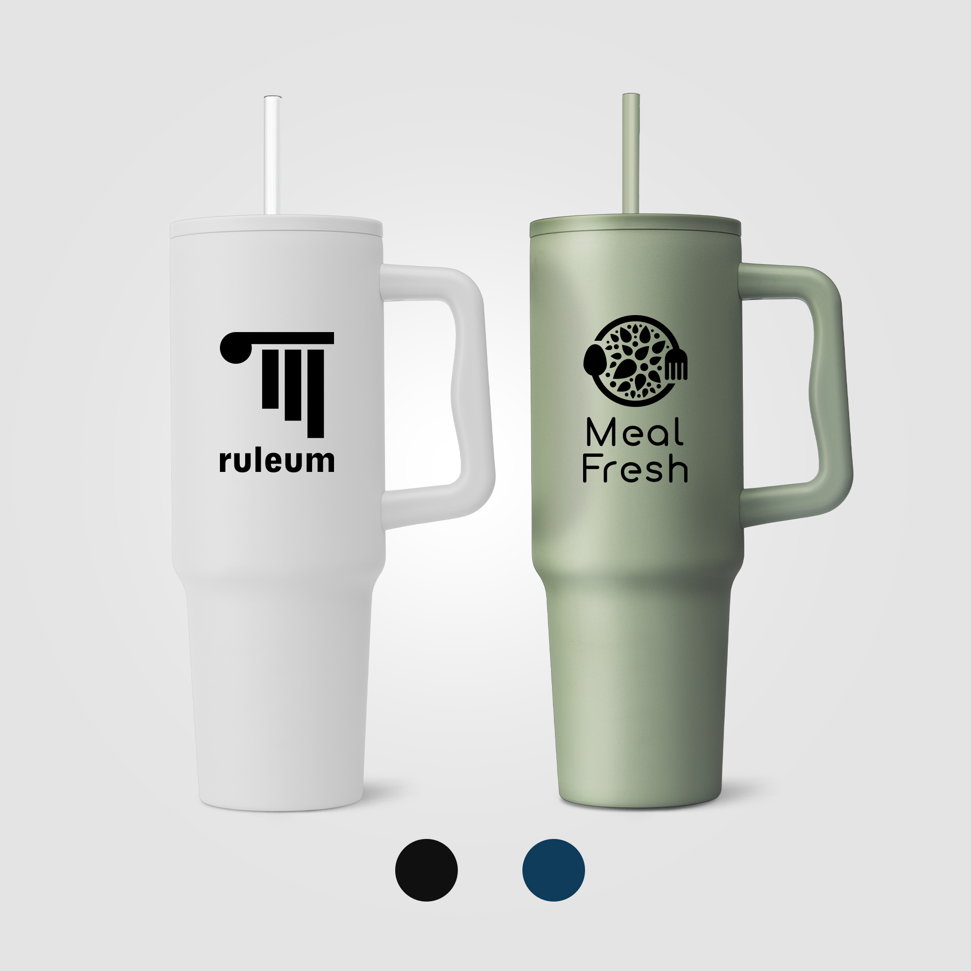 Polar Pro - 40 oz. Double-Wall Recycled Stainless Steel Tumbler with Straw