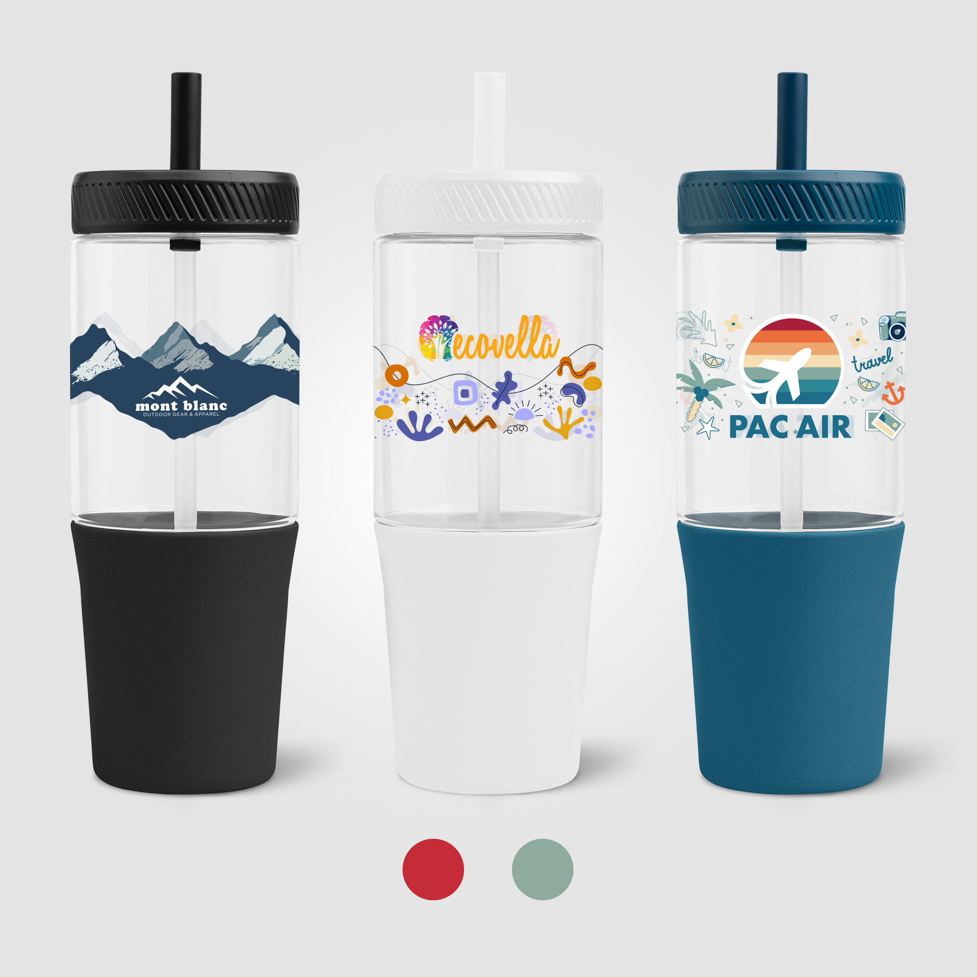 Polar Recycled Plastic Dual Tone Straw Tumbler - 40 oz.