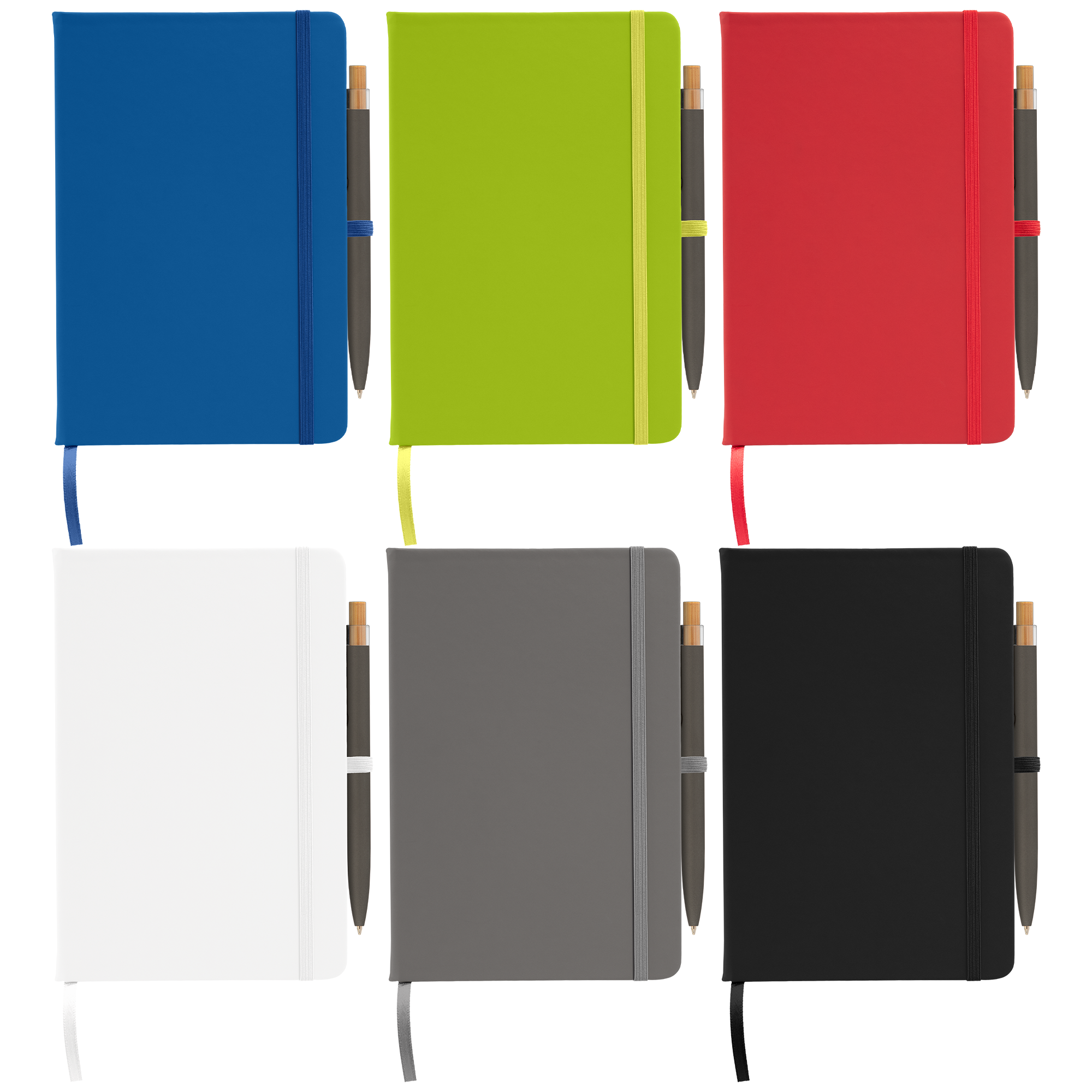 Wilde Recycled Hard Cover Journal & Pen Set - A5 5.5" x 8.3" 48