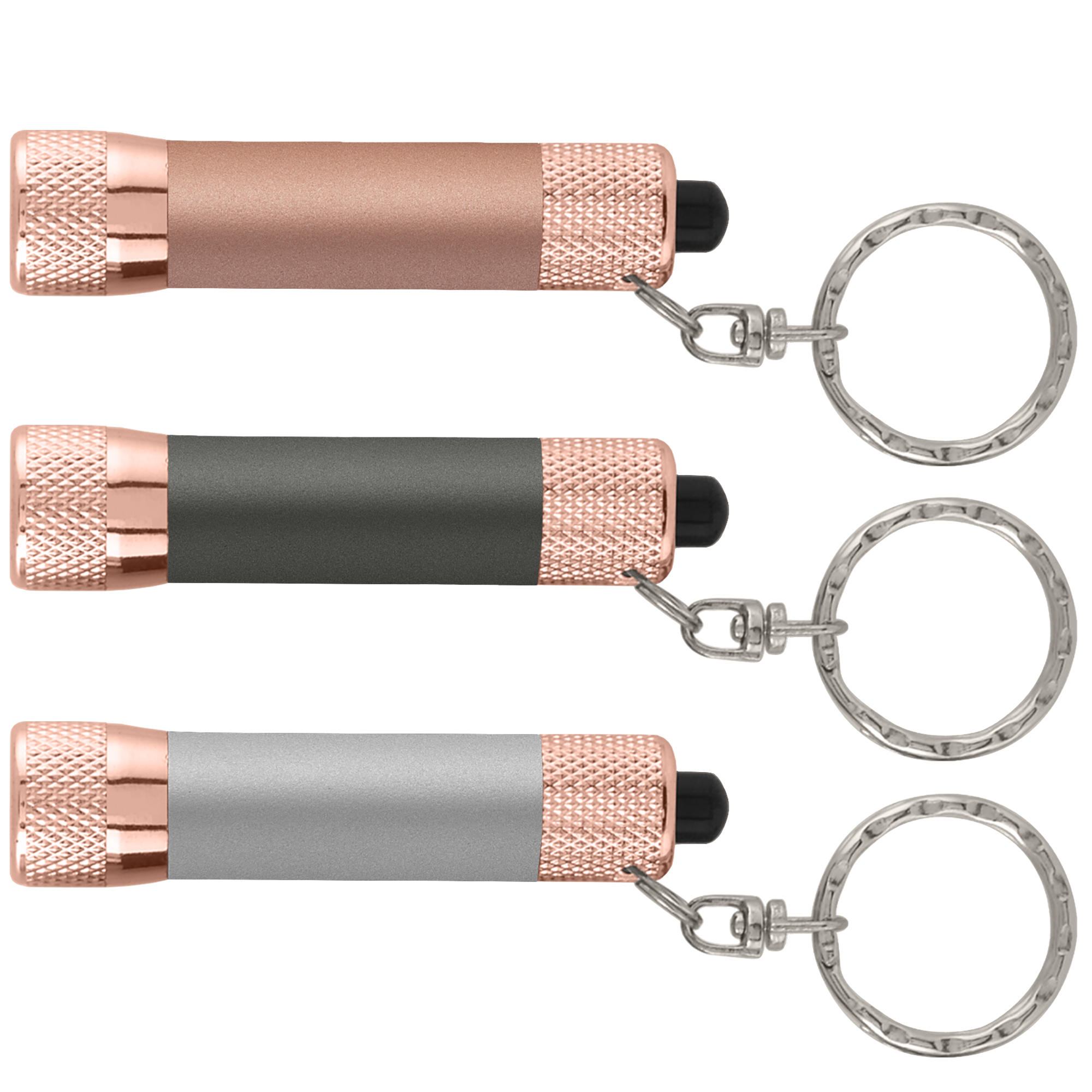 Chroma Softy Rose Gold Metallic - LED Flashlight with Keyring 10