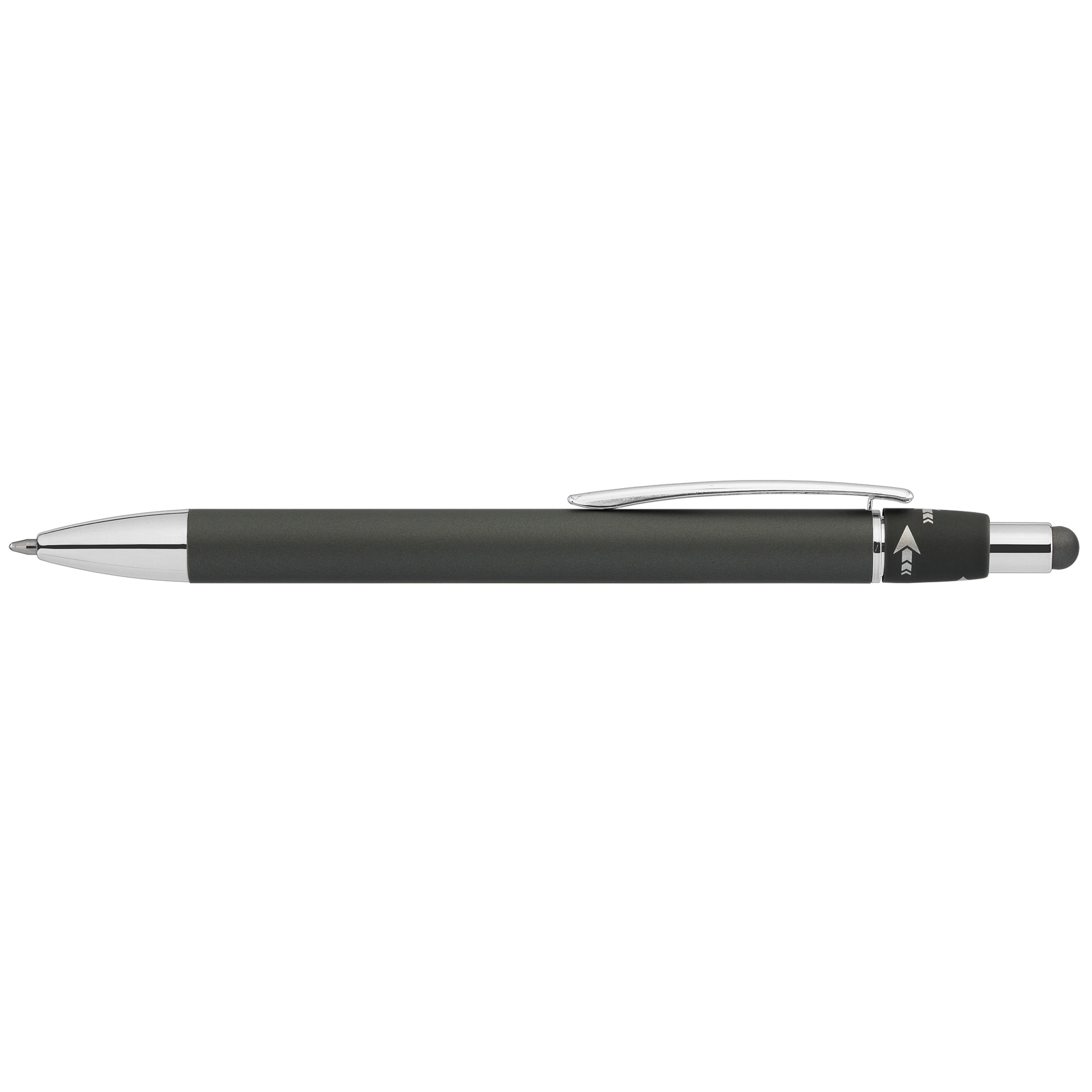 Orbit Spinner Chrome Metal Pen w/ Stylus 8