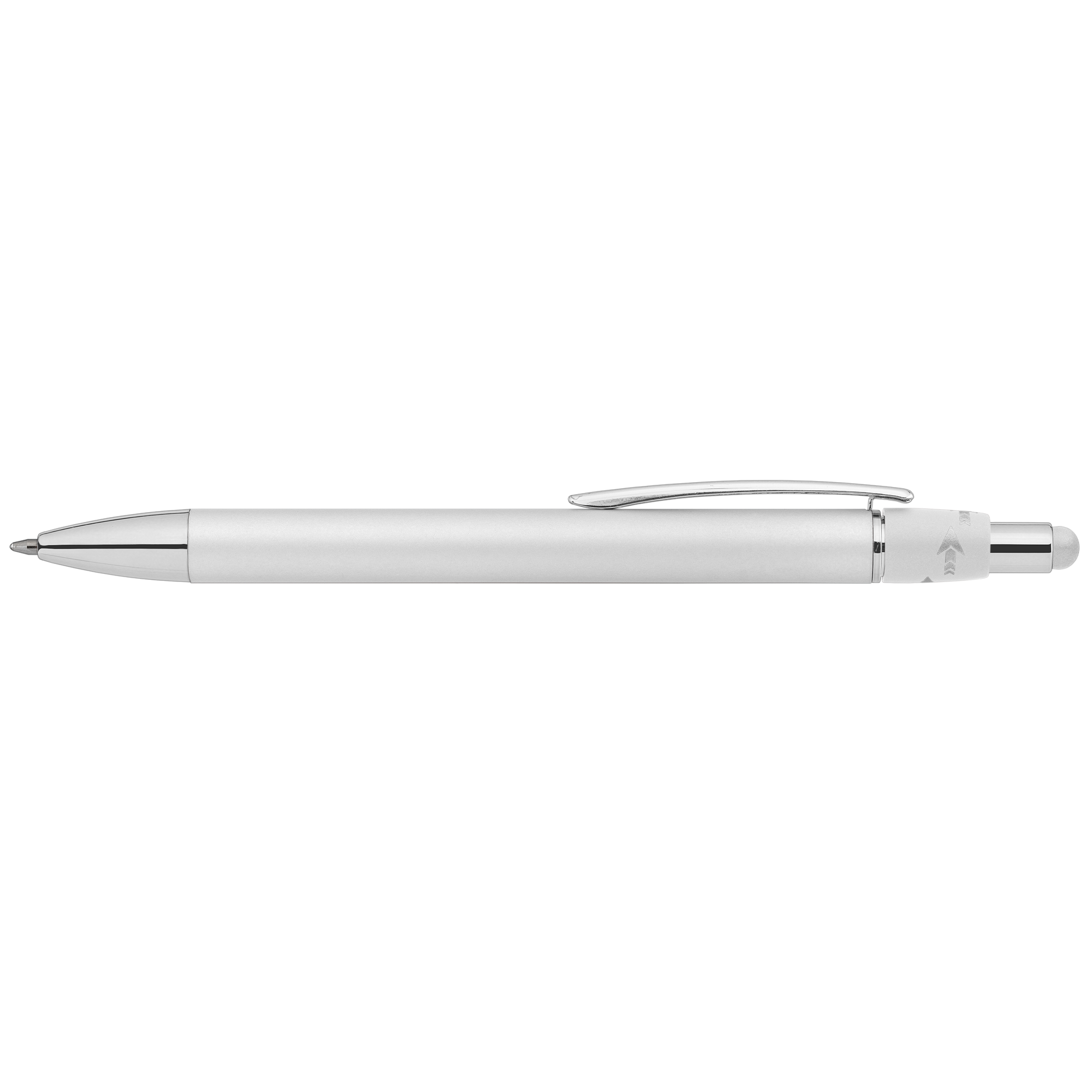 Orbit Spinner Chrome Metal Pen w/ Stylus 5