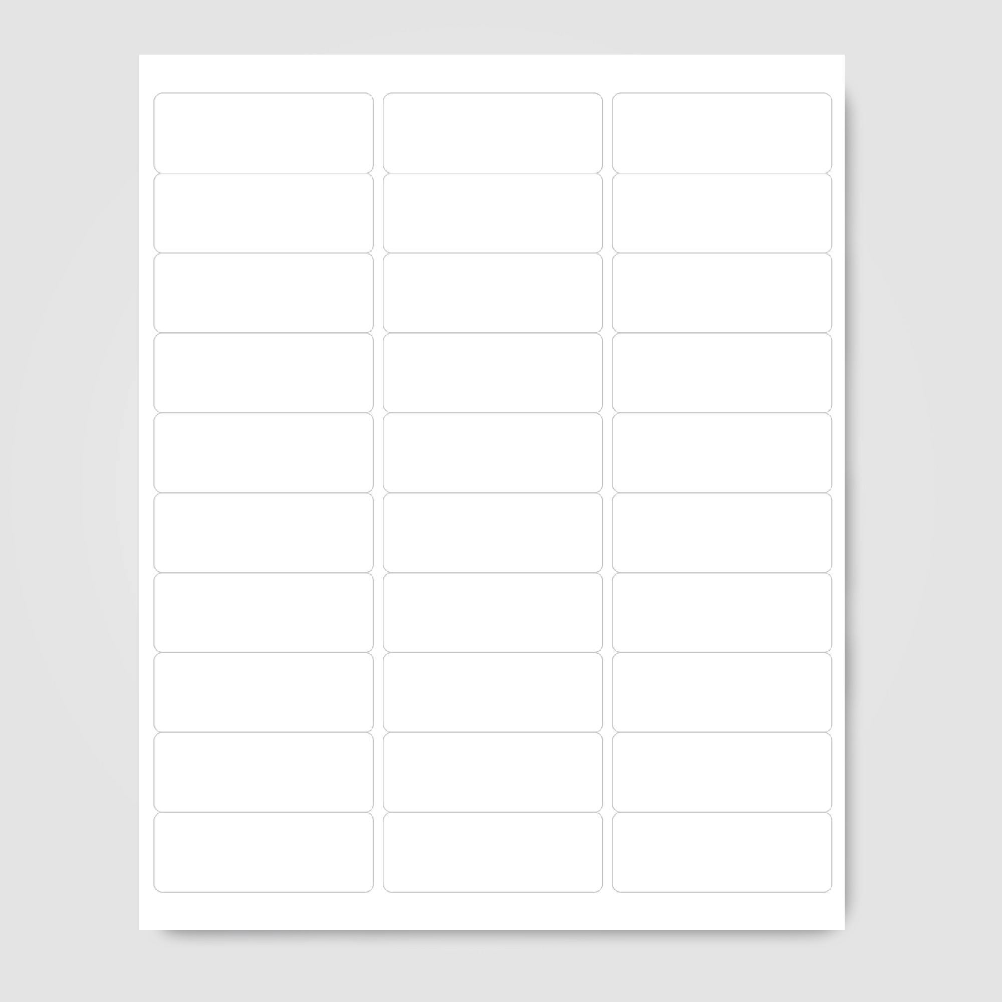 Address Label - 1" x 2-5/8"