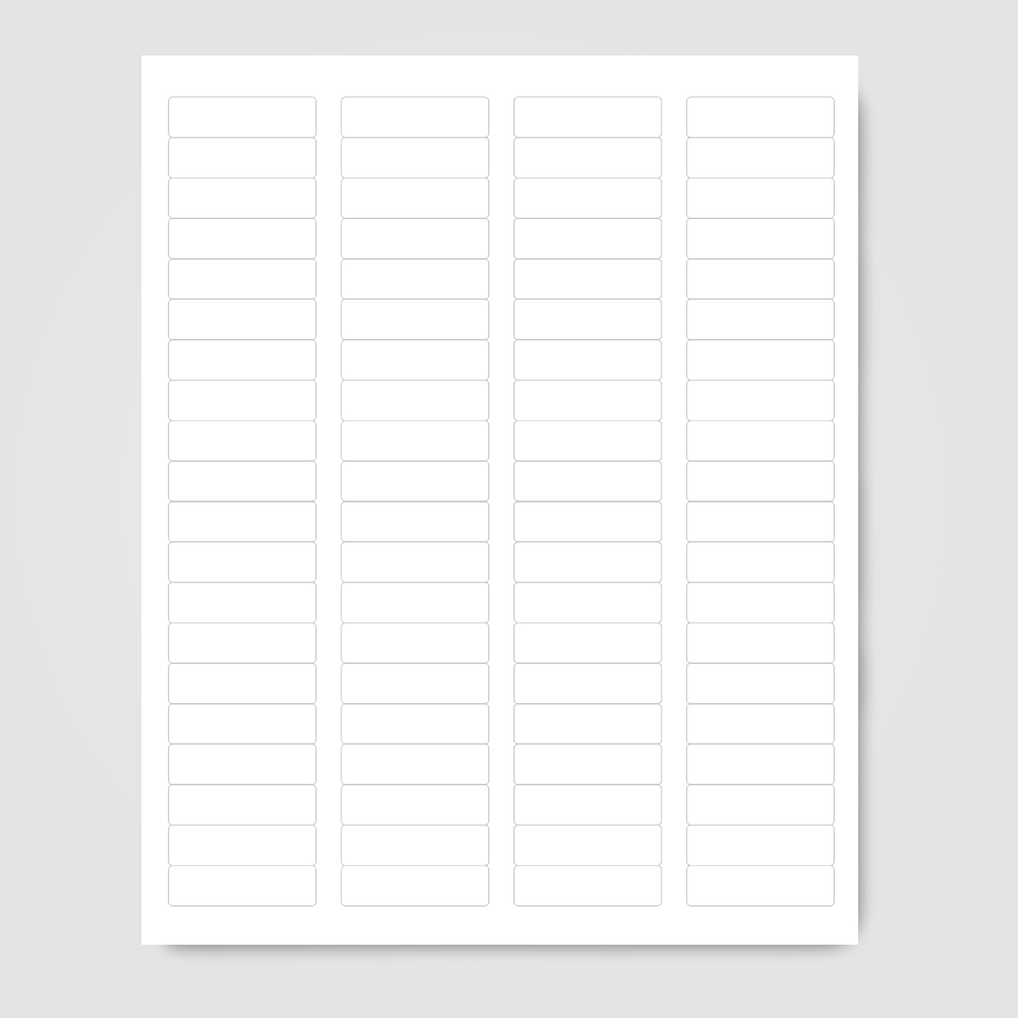 Return Address Label - 1/2" x 1-3/4"