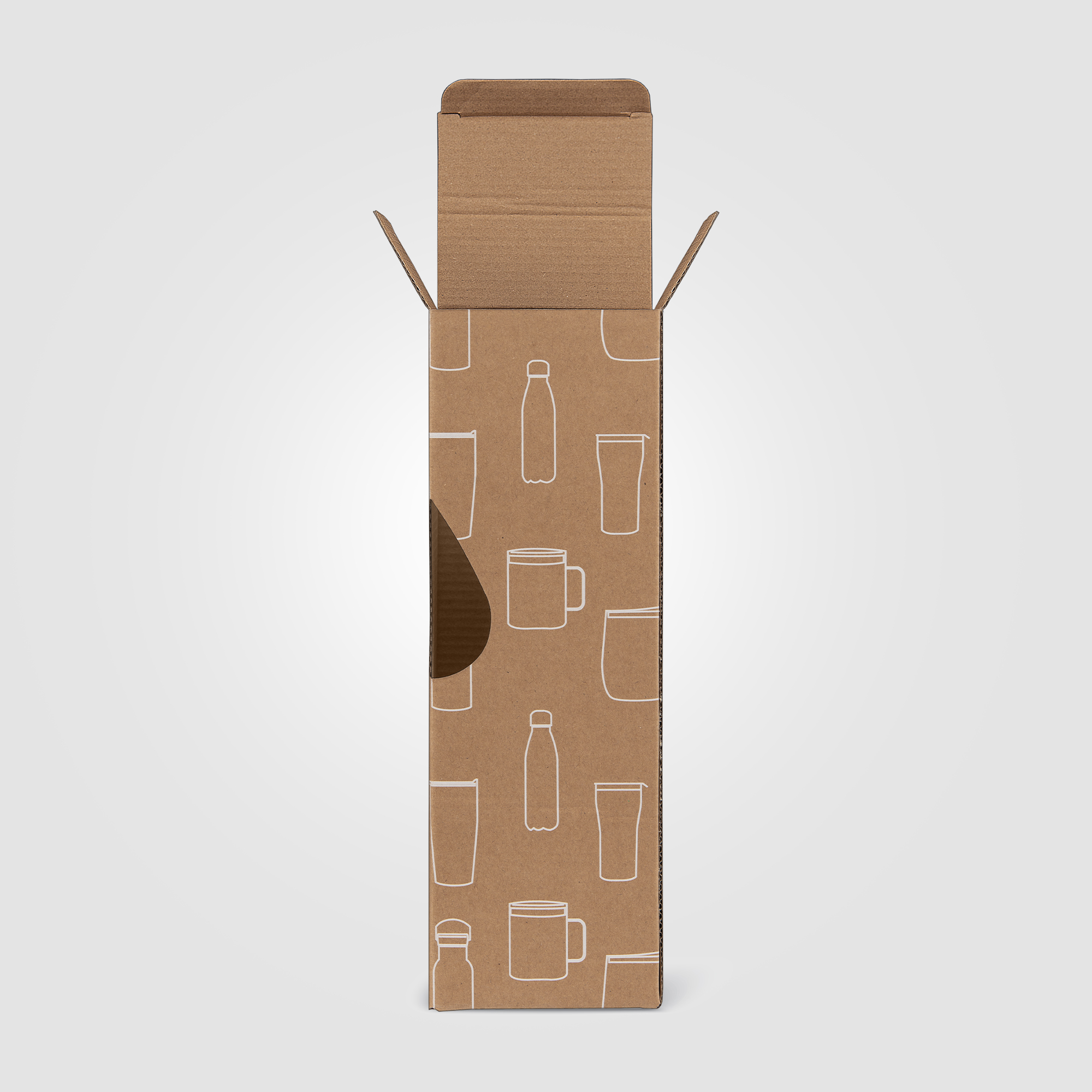 Craft Paper Gift Box for Drinkware 3