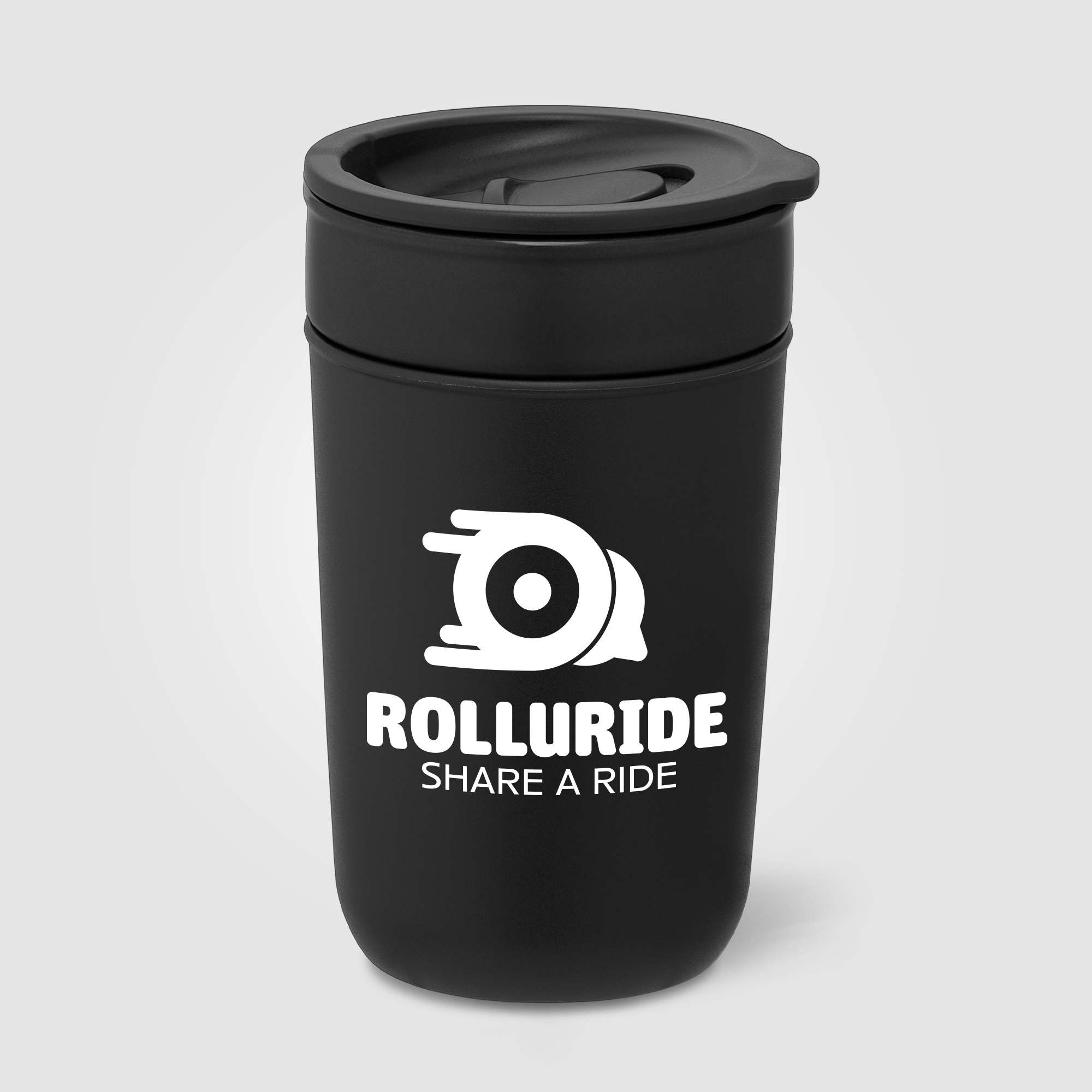 Danube - 12 oz. Ceramic Tumbler with Recycled Plastic Exterior & Lid 10