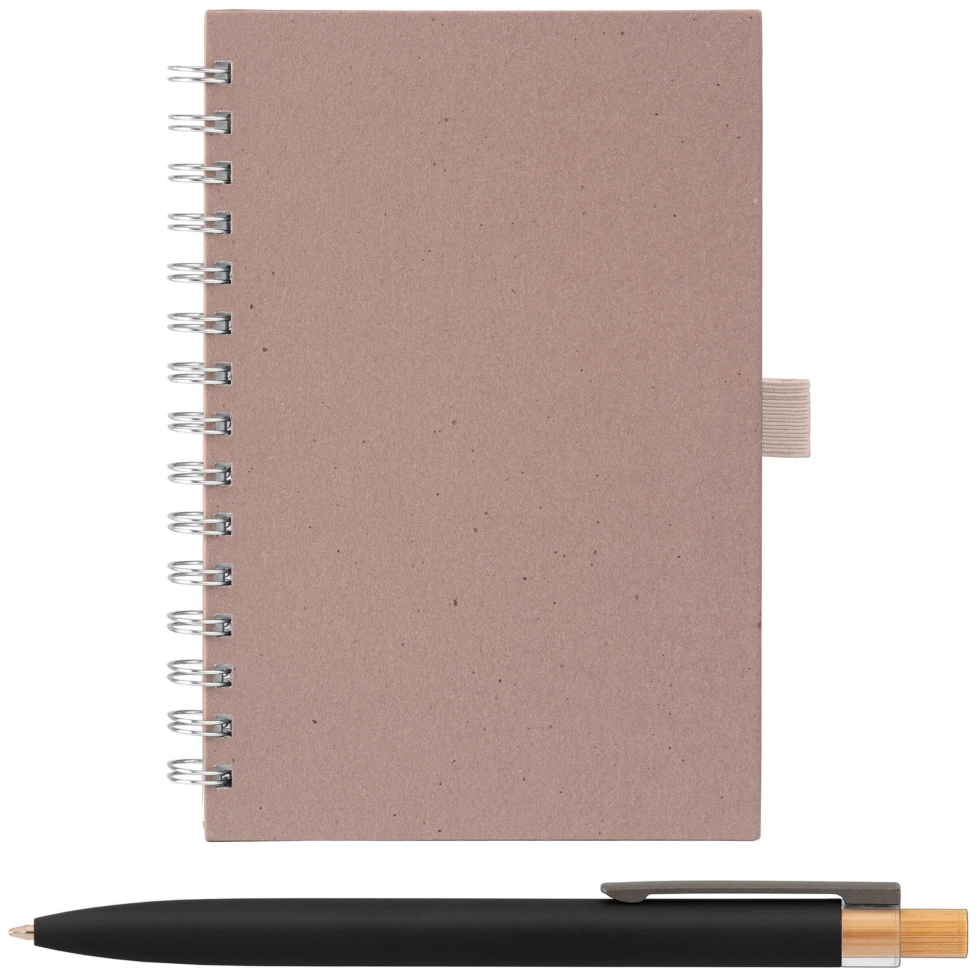 Terra Recycled Milk Carton Hard Cover Spiral A5 Notebook & Reborn Pen Set