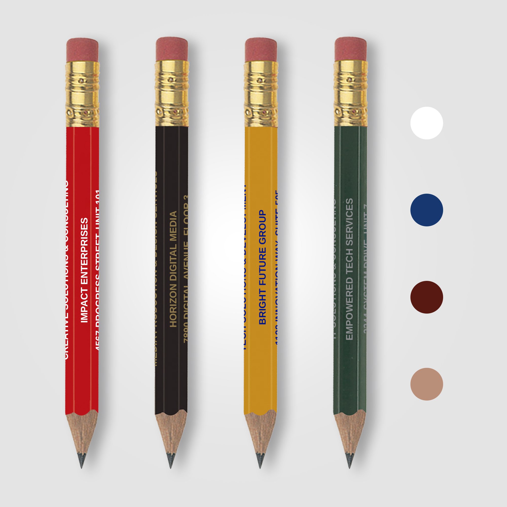 Golf Pencil (Hex with eraser)