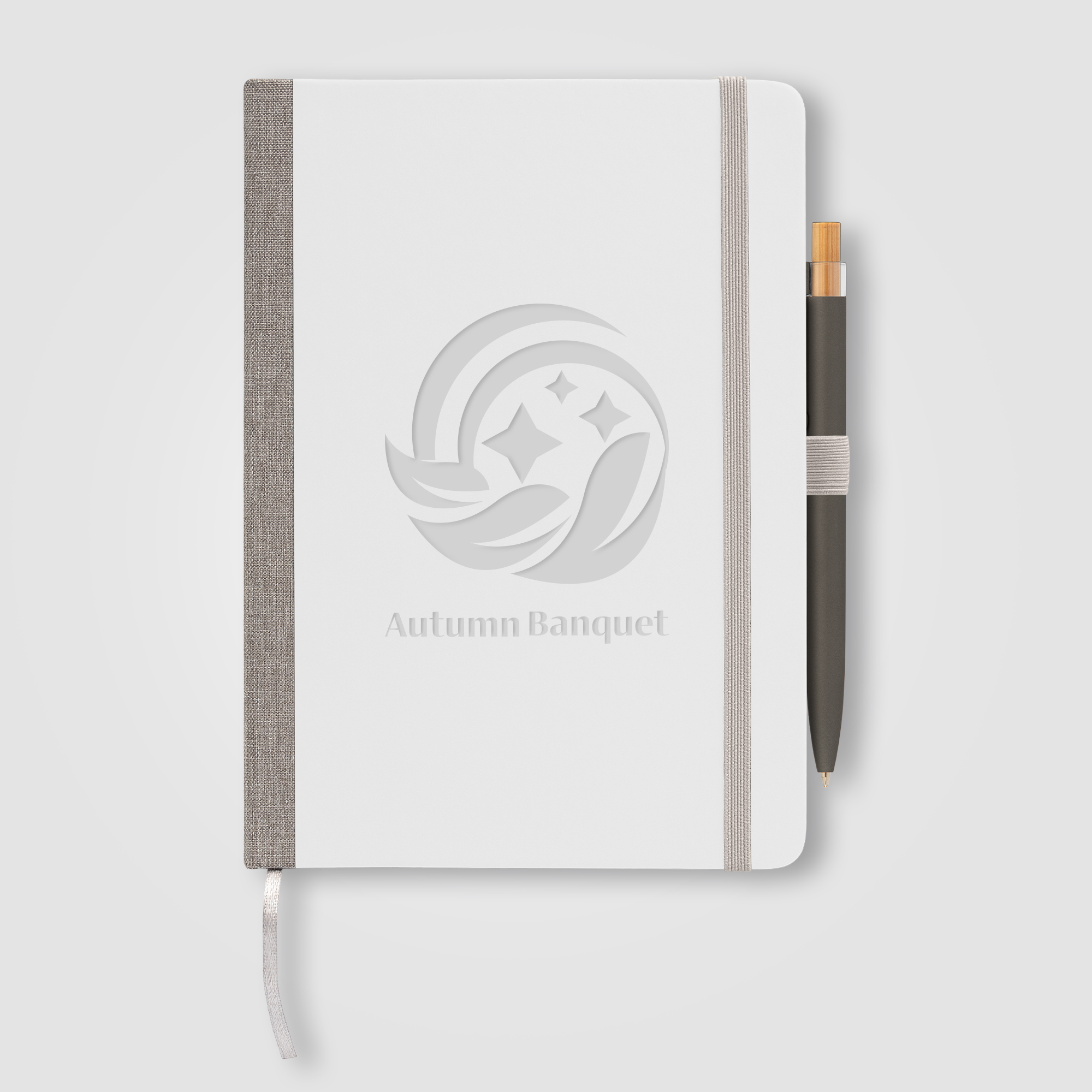 Steinbeck Recycled Hard Cover Journal & Pen Set - A5 5.9" x 8.3" 1