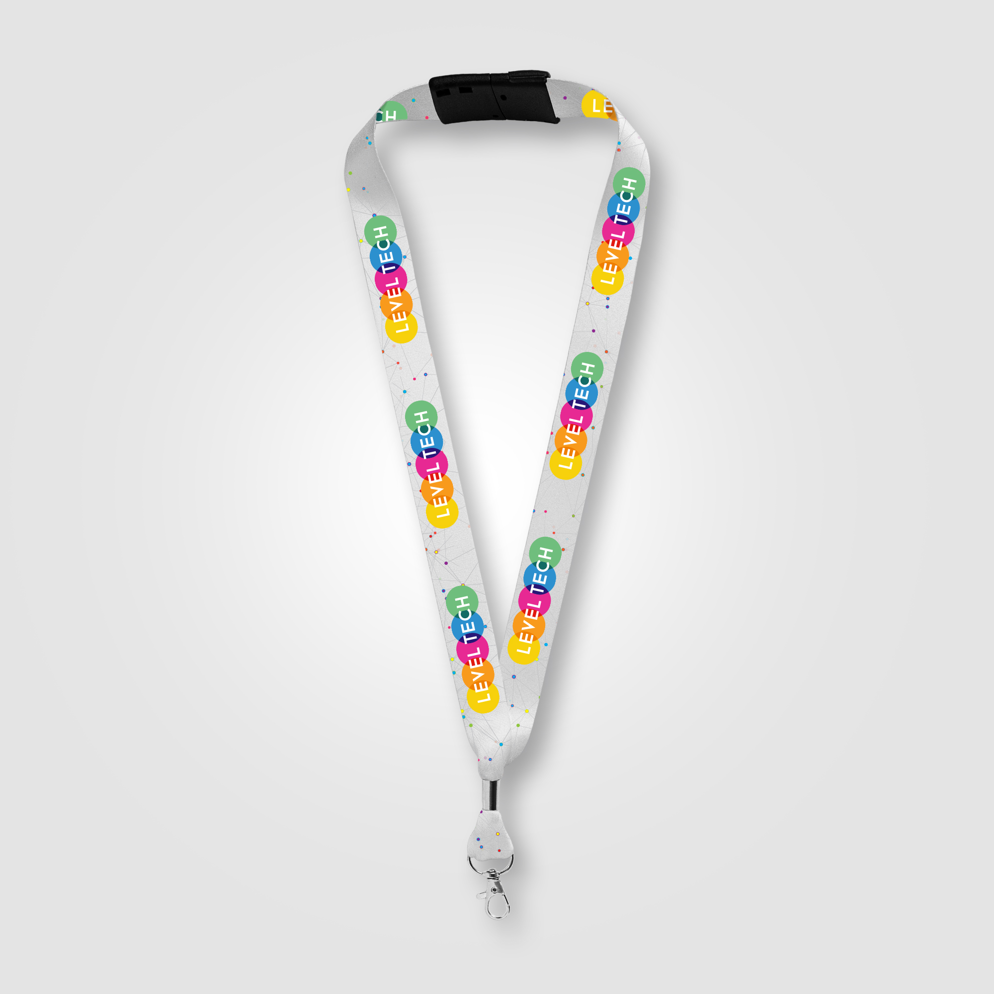 Vexel rPET Snap Trigger Breakaway Lanyard - 36” x 1” 1