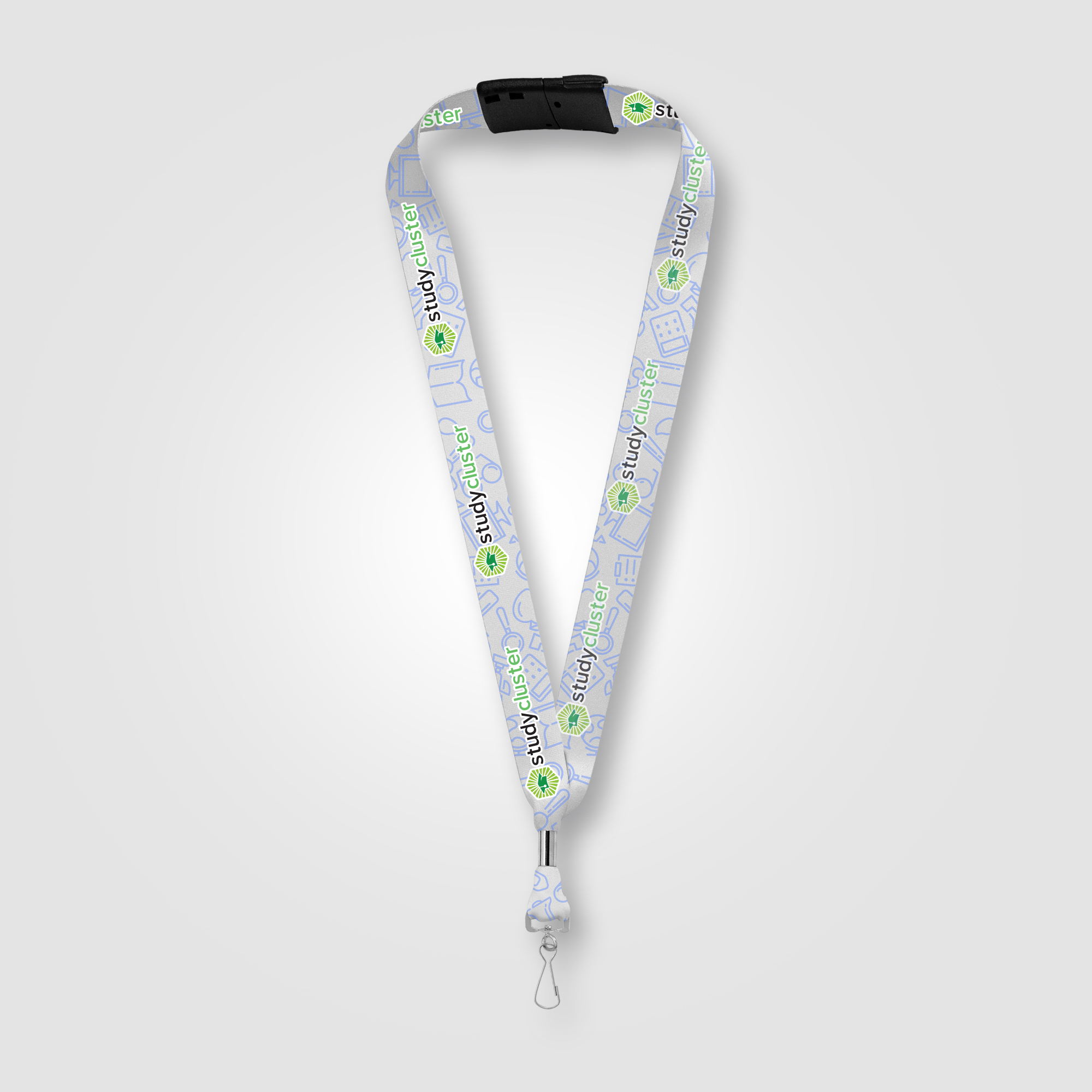 Orris rPET J Hook Breakaway Lanyard - 36" x 1" 1