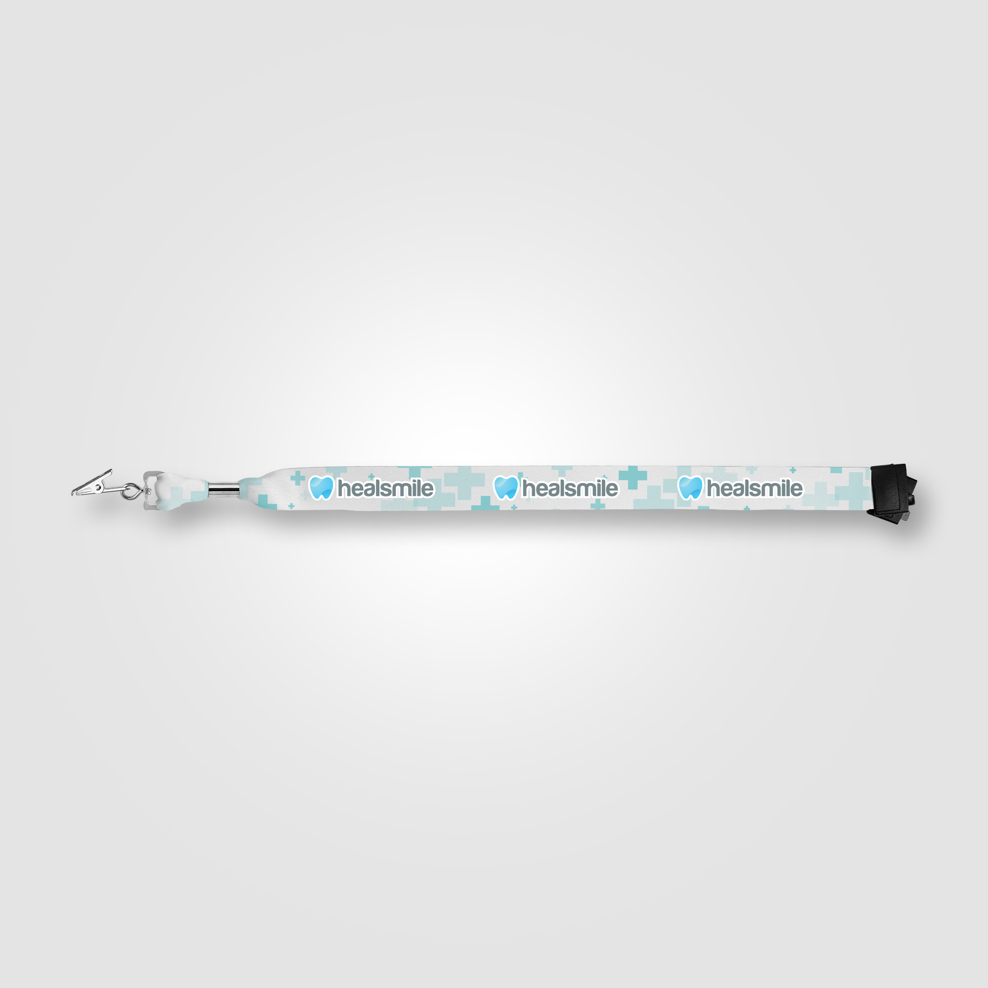 Zevi rPET Bulldog Clip Breakaway Lanyard - 36" x 1" 5