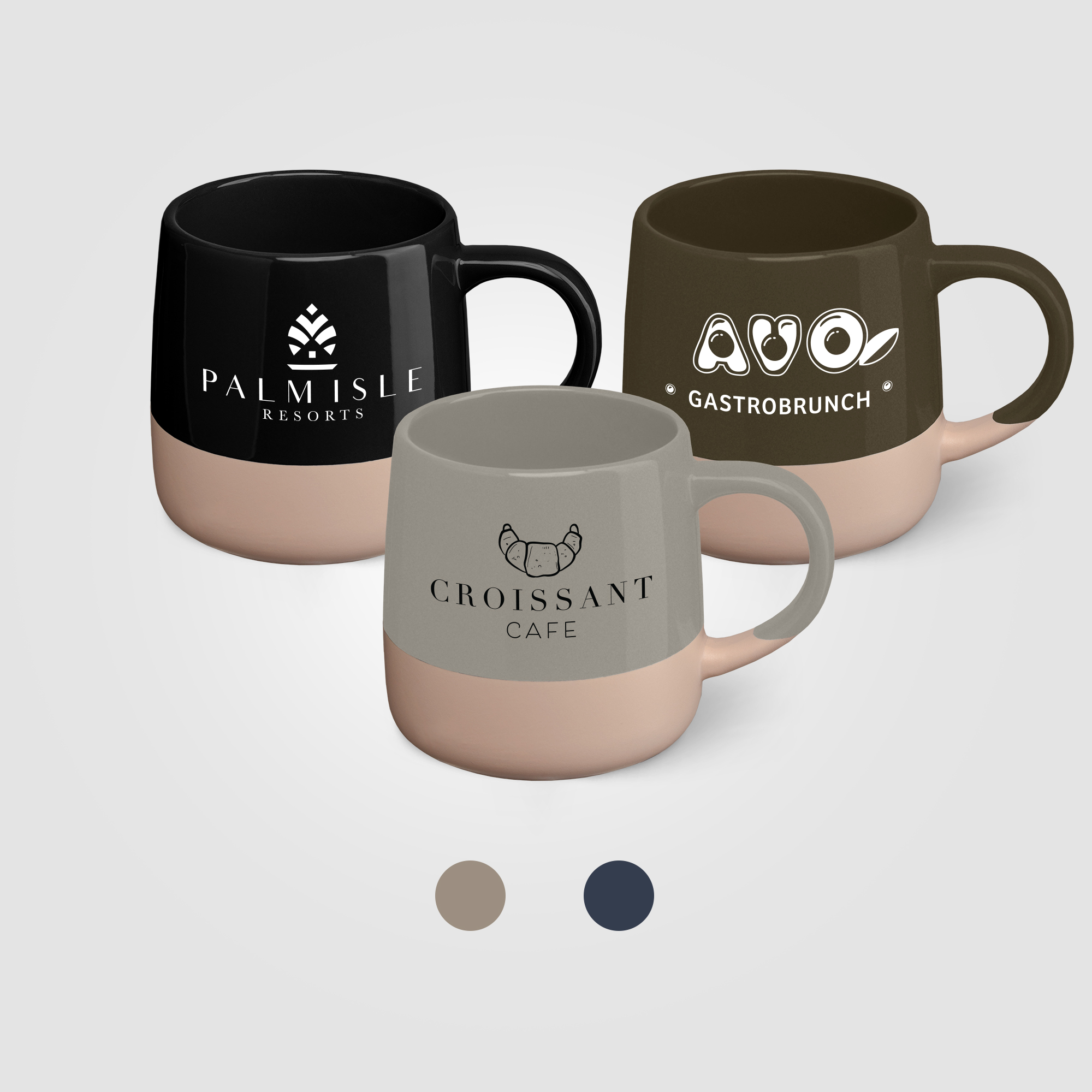 Atlas Ceramic Colour Block Mug - 445 ml