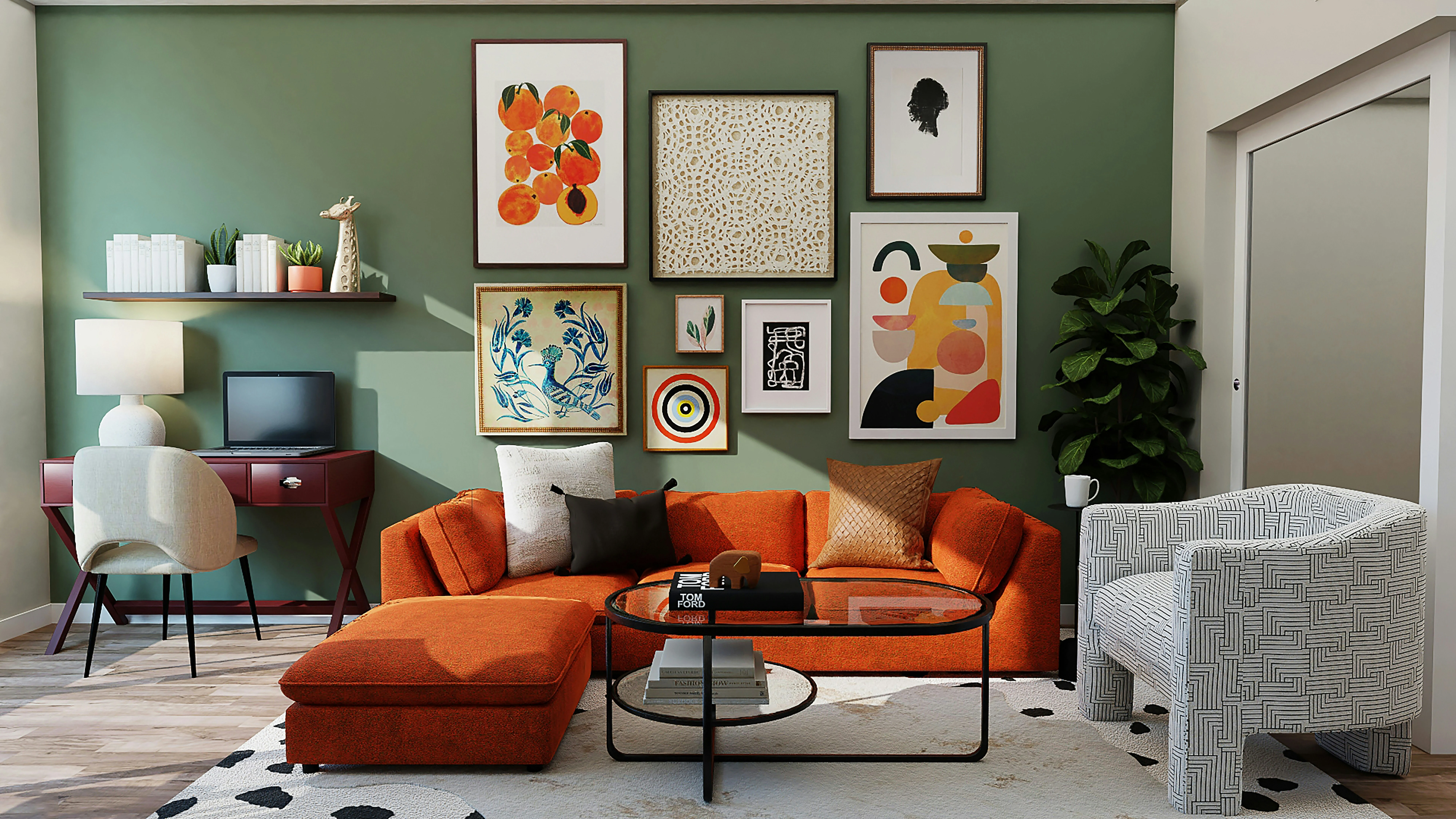 Decoración creativa con papel pintado