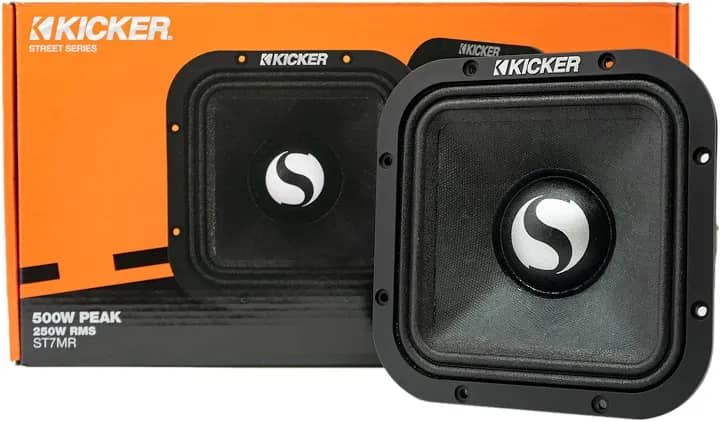 Kicker ST7MR Street Series 7" Square Midrange Speaker