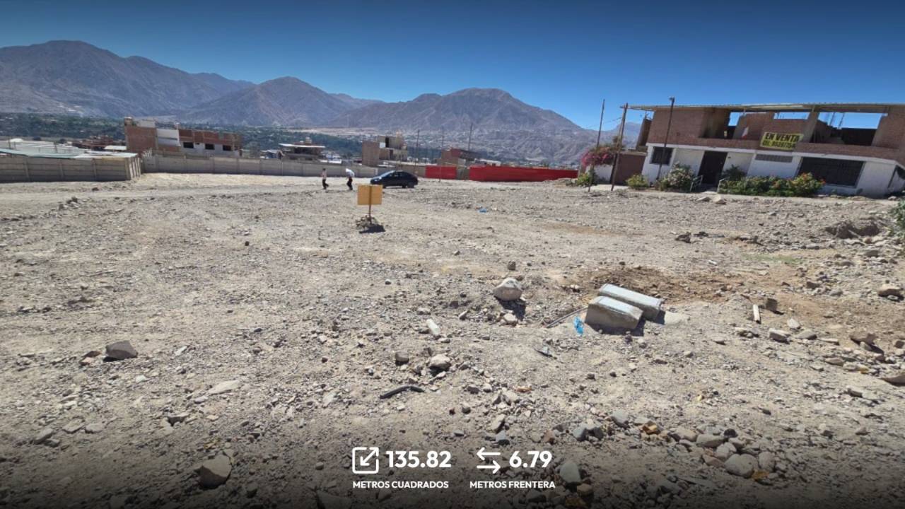 Vista 2 de Terreno en Venta Samegua Cerrillos 