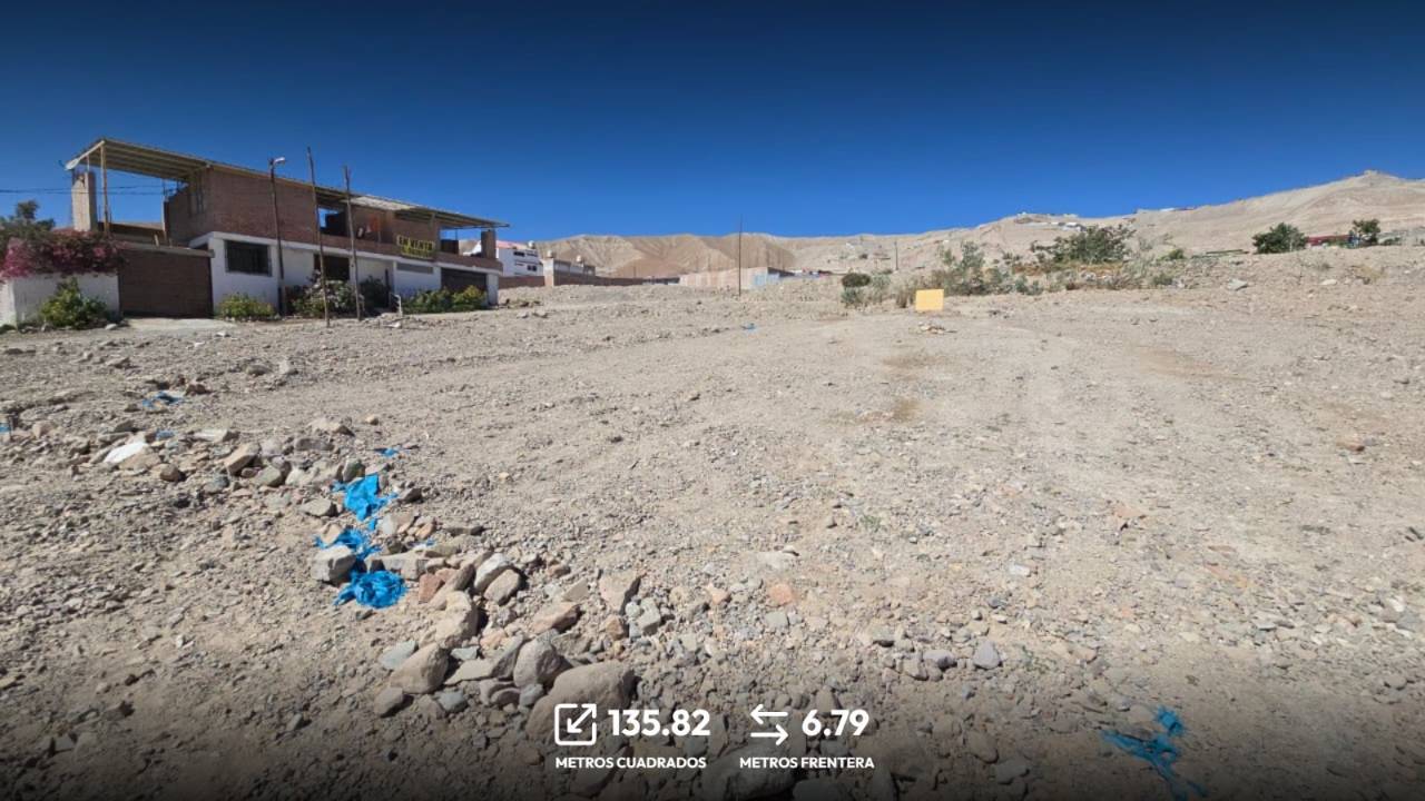 Vista 4 de Terreno en Venta Samegua Cerrillos 