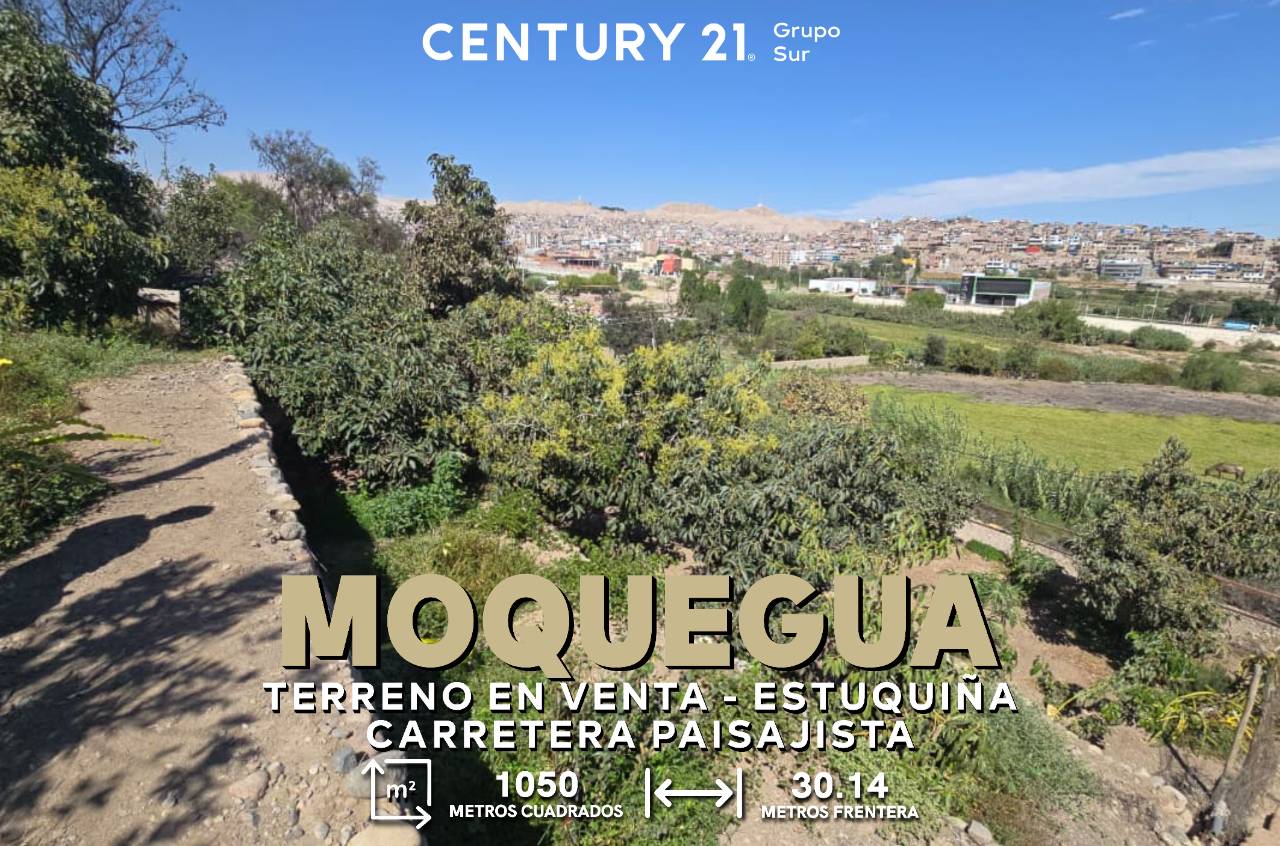 Terreno en Venta Estuquiña Carretera Paisajista - Terreno en Venta en Estuquiña