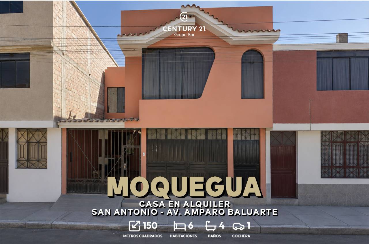 Alquiler de Casa San Antonio - Av. Amparo Baluarte - Casa en Alquiler en San Antonio 