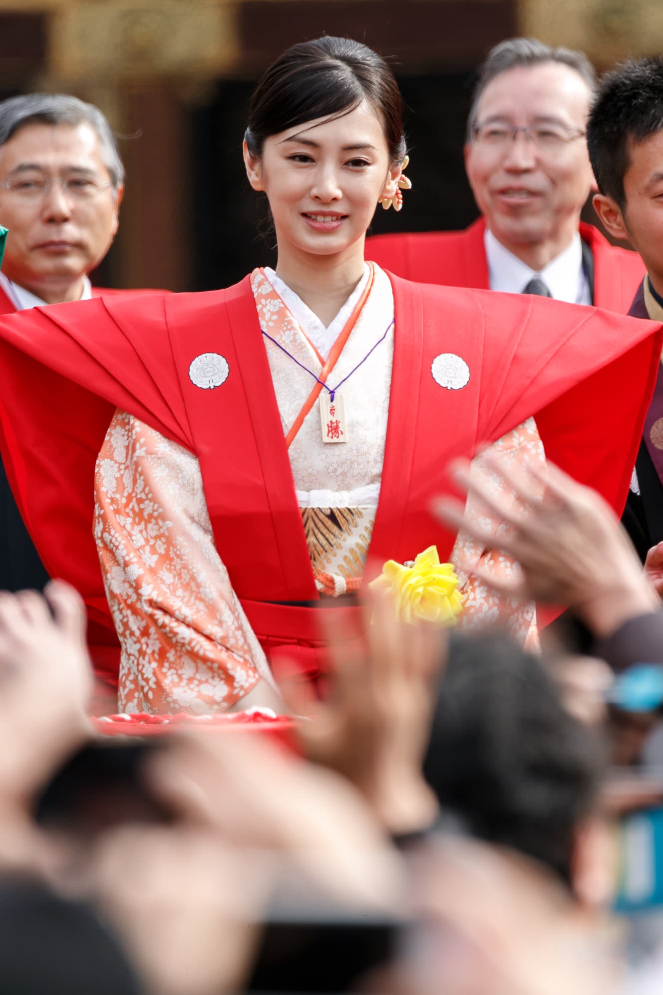 成田山の節分会に参加した北川 写真:Rodrigo Reyes Marin/アフロ