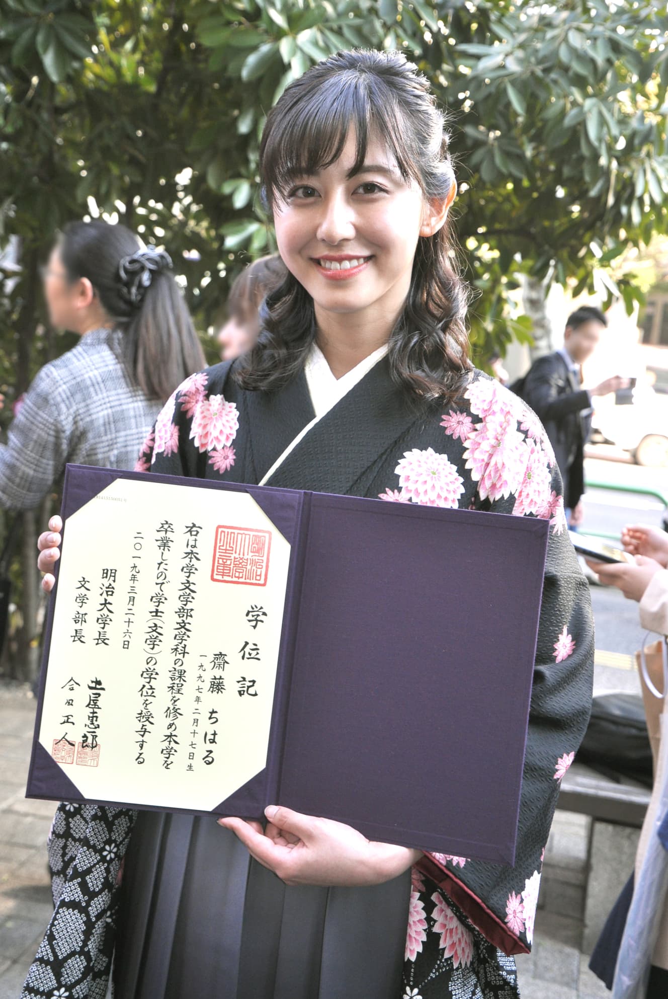 テレ朝 斎藤ちはるアナ 『乃木坂46』の元メンバー。現在は朝の情報番組『羽鳥慎一モーニングショー』にアシスタントとして平日毎朝出演している。