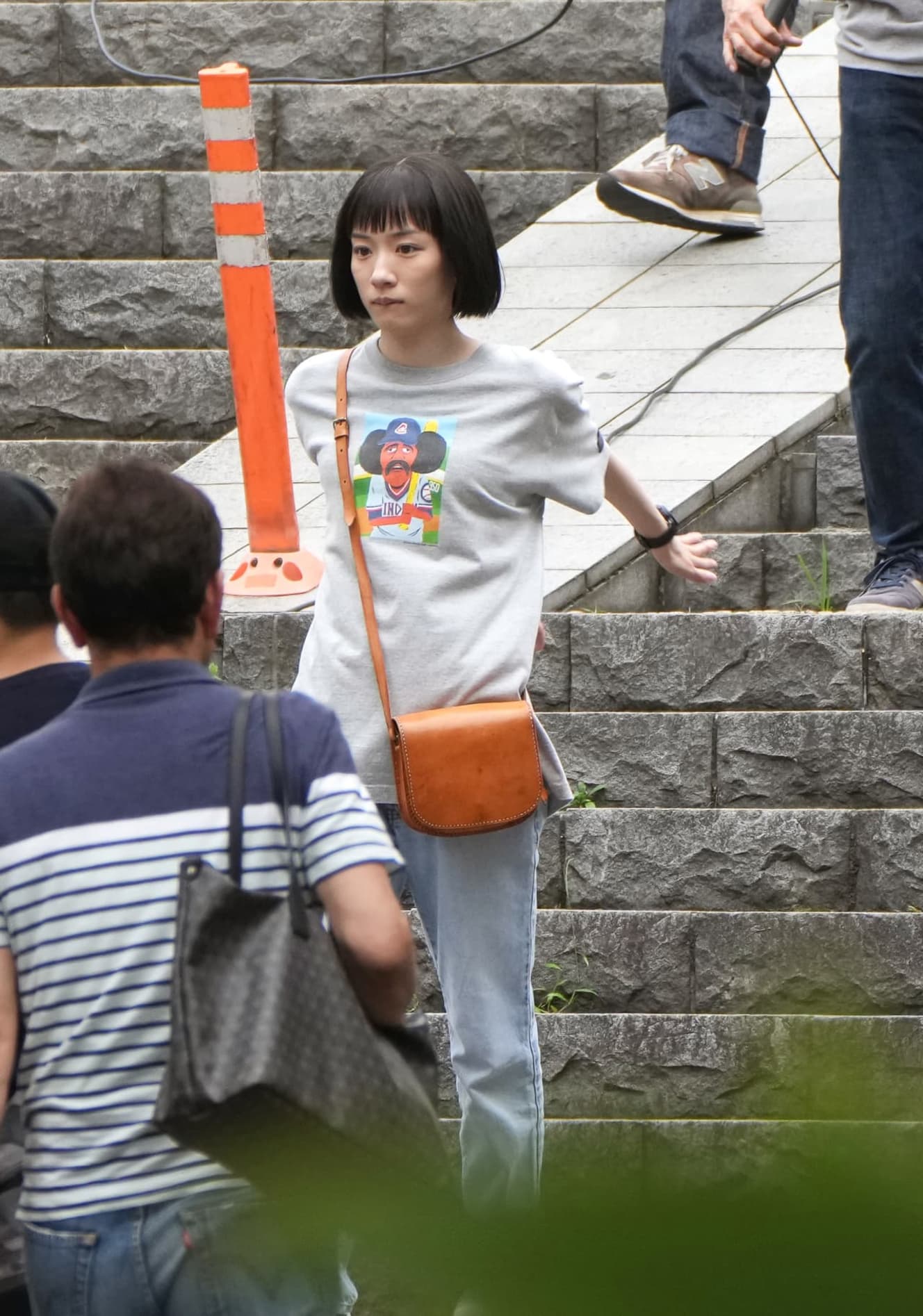本誌未掲載カット 永野芽郁 なんだか新鮮!「オカッパ頭」で 気合十分のドラマロケ現場