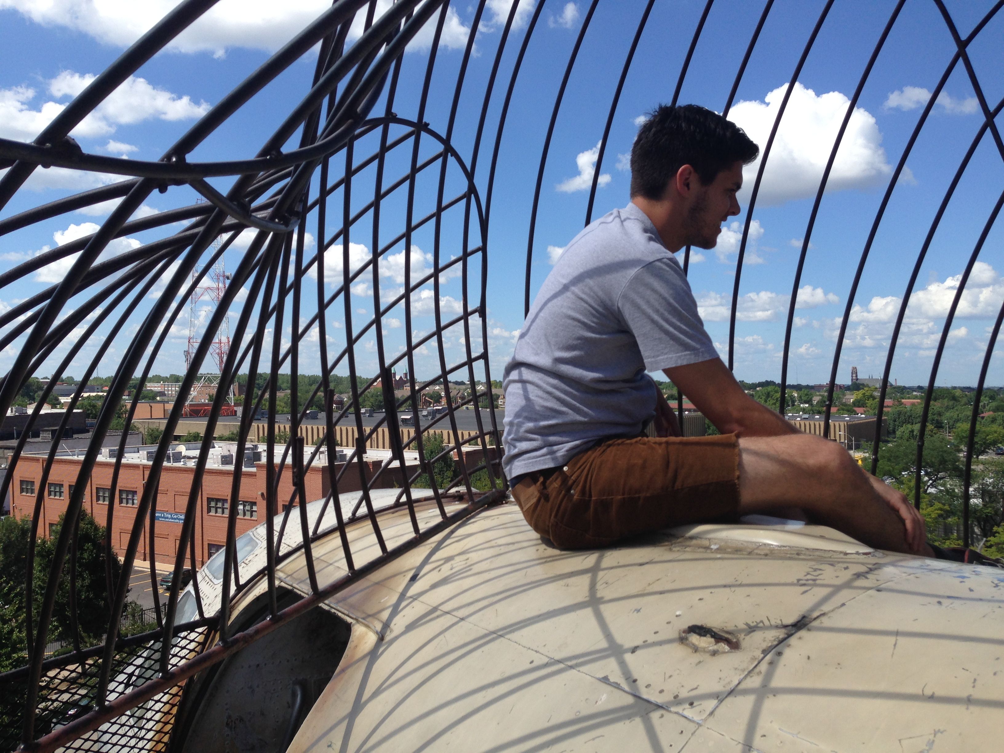 Kevin Murphy, contemplating his future, at the City Museum in St. Louis. Photo credit: Bri Murphy