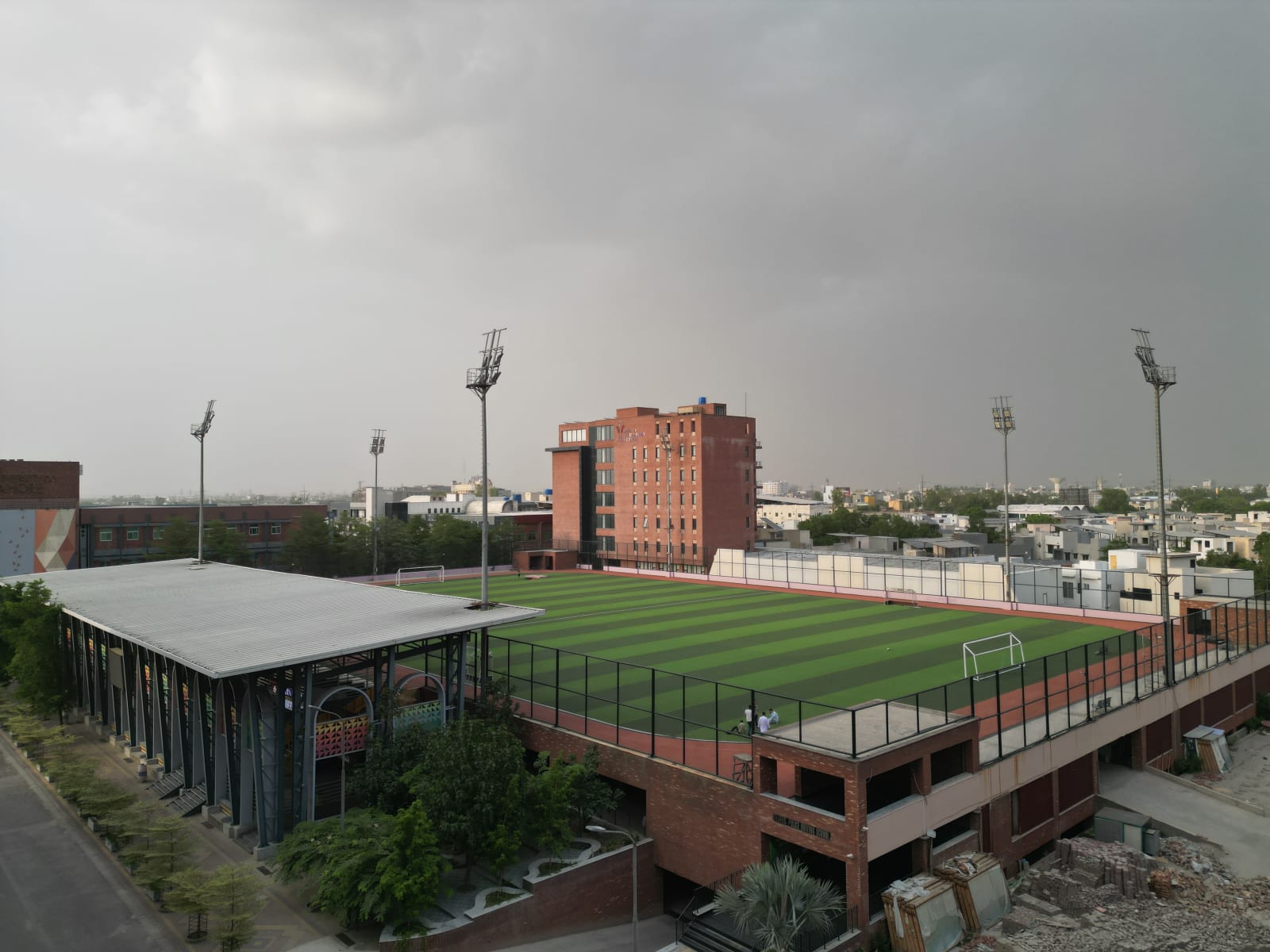Soccer Ground & Car Parking view 2