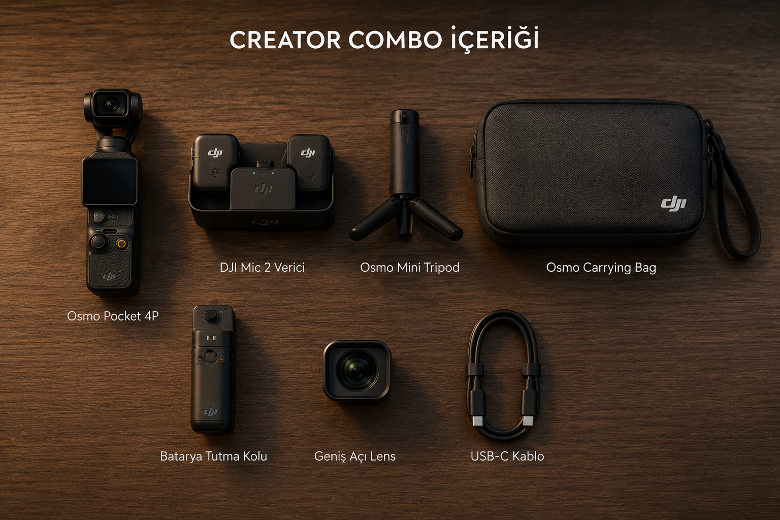 DJI Osmo Pocket 4 Pro çift lens detay ve özellikler